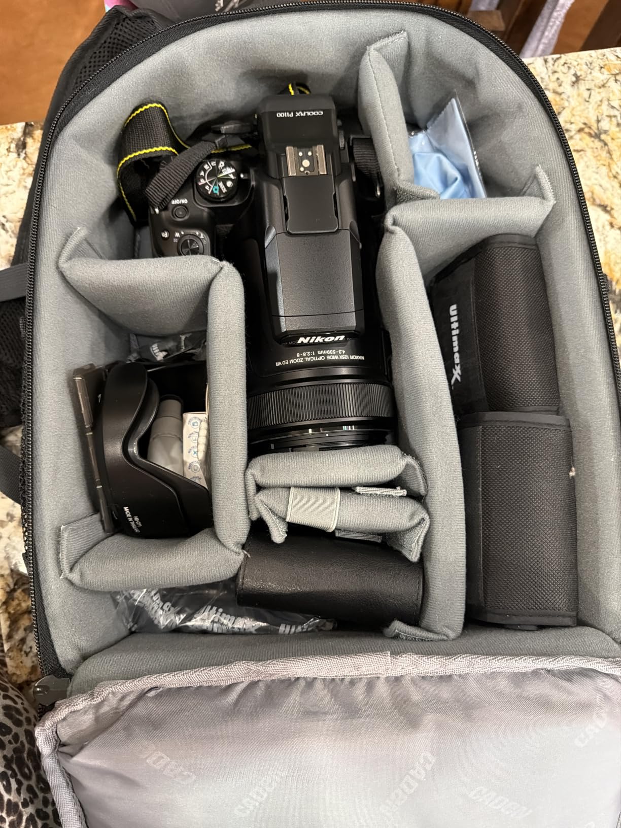 CADeN Camera Backpack Bag Professional for DSLR/SLR Mirrorless Camera Waterproof, Camera Case Compatible for Sony Canon Nikon customer photo 2