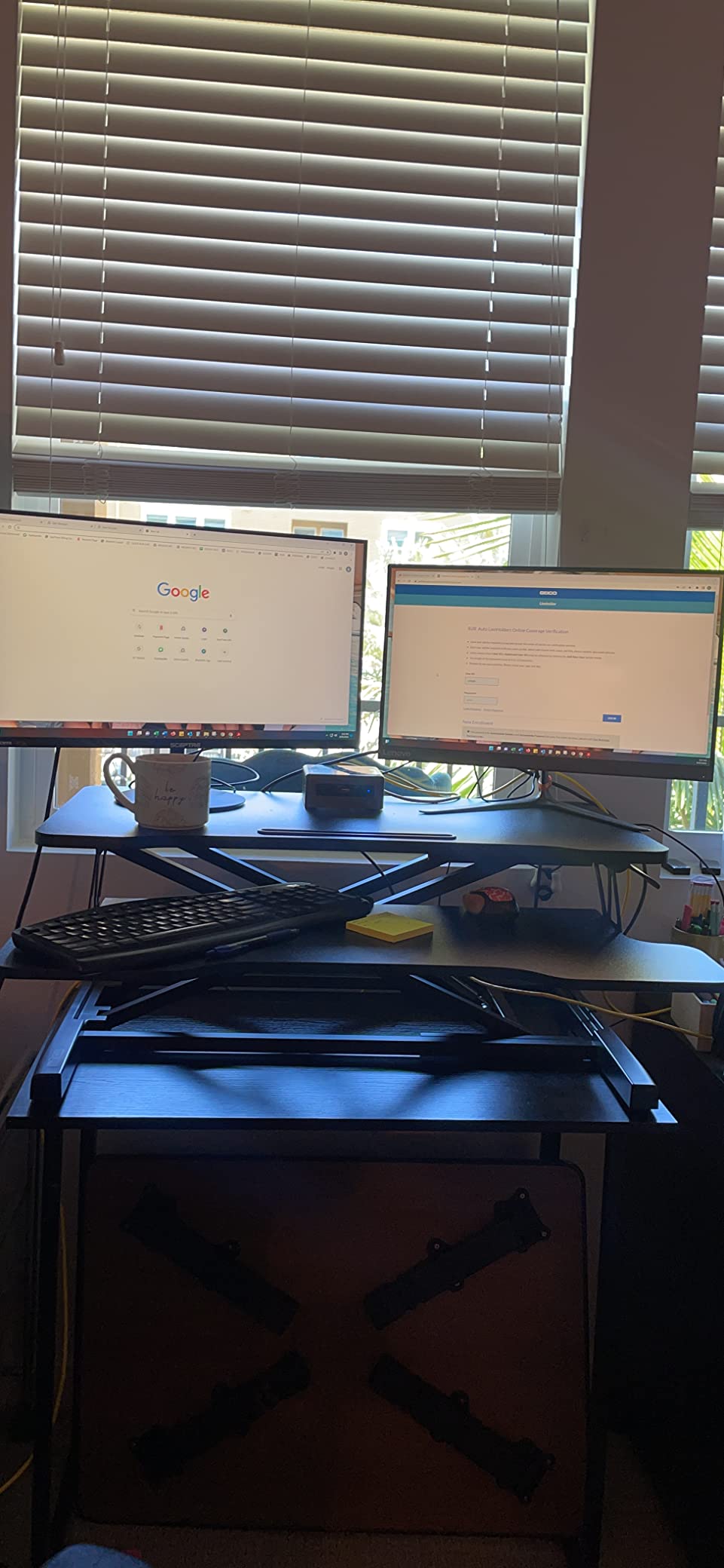 FITUEYES Height Adjustable Standing Desk 32