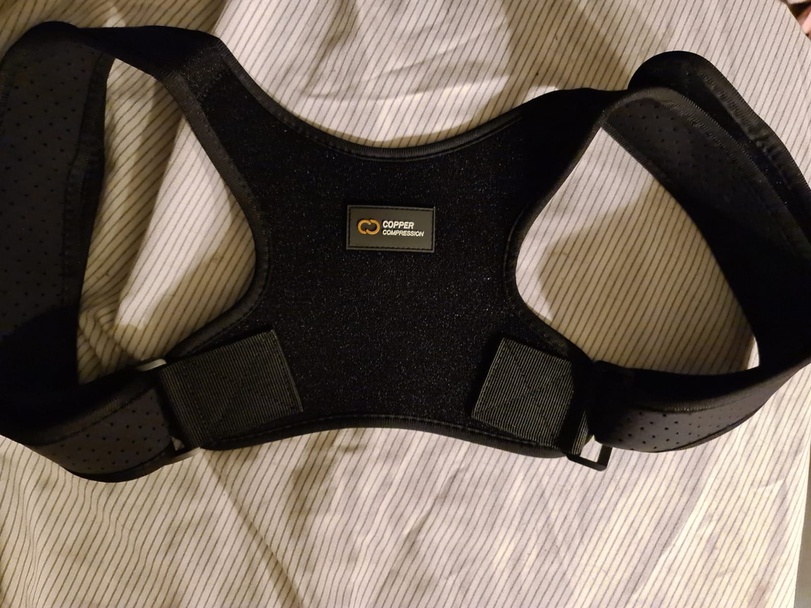 Copper Compression Posture Corrector for Men & Women - Adjustable Copper Infused Orthopedic Brace for Pain Relief from Bad Posture, Slumping - Targets Upper Back, Shoulders, Neck, Clavicle customer photo 1