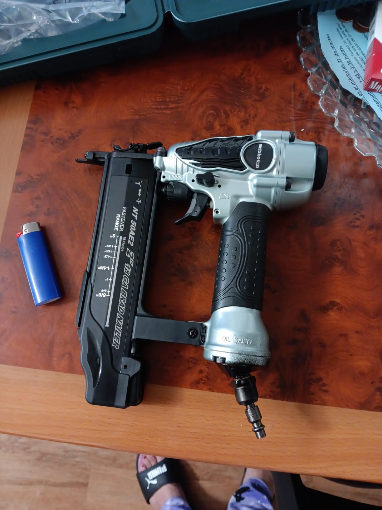 Metabo HPT Brad Nailer, Pneumatic 18 Gauge Adjustable Depth, NT50AE2 customer photo 2