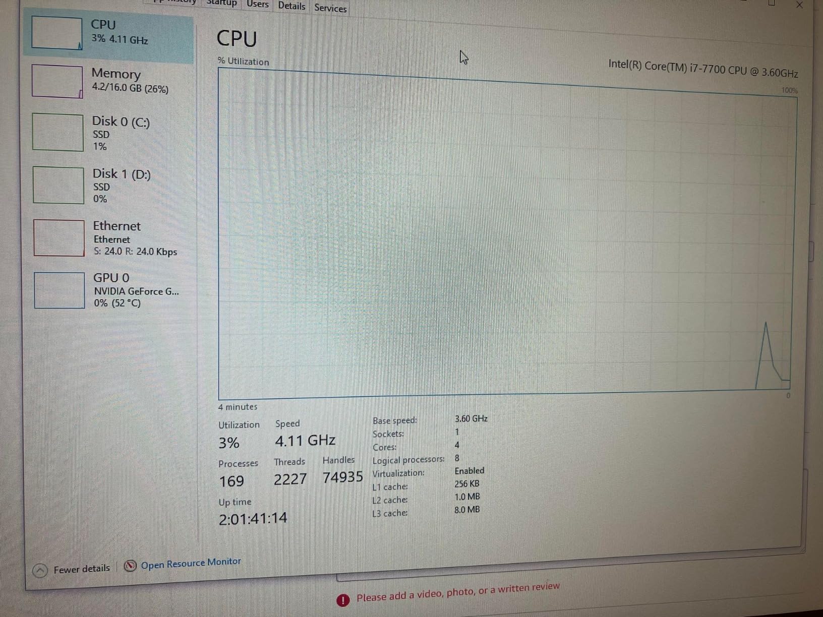 Intel Core i7-7700 Desktop Processor 4 Cores up to 4.2 GHz LGA 1151 100/200 Series 65W (Renewed) customer photo 2