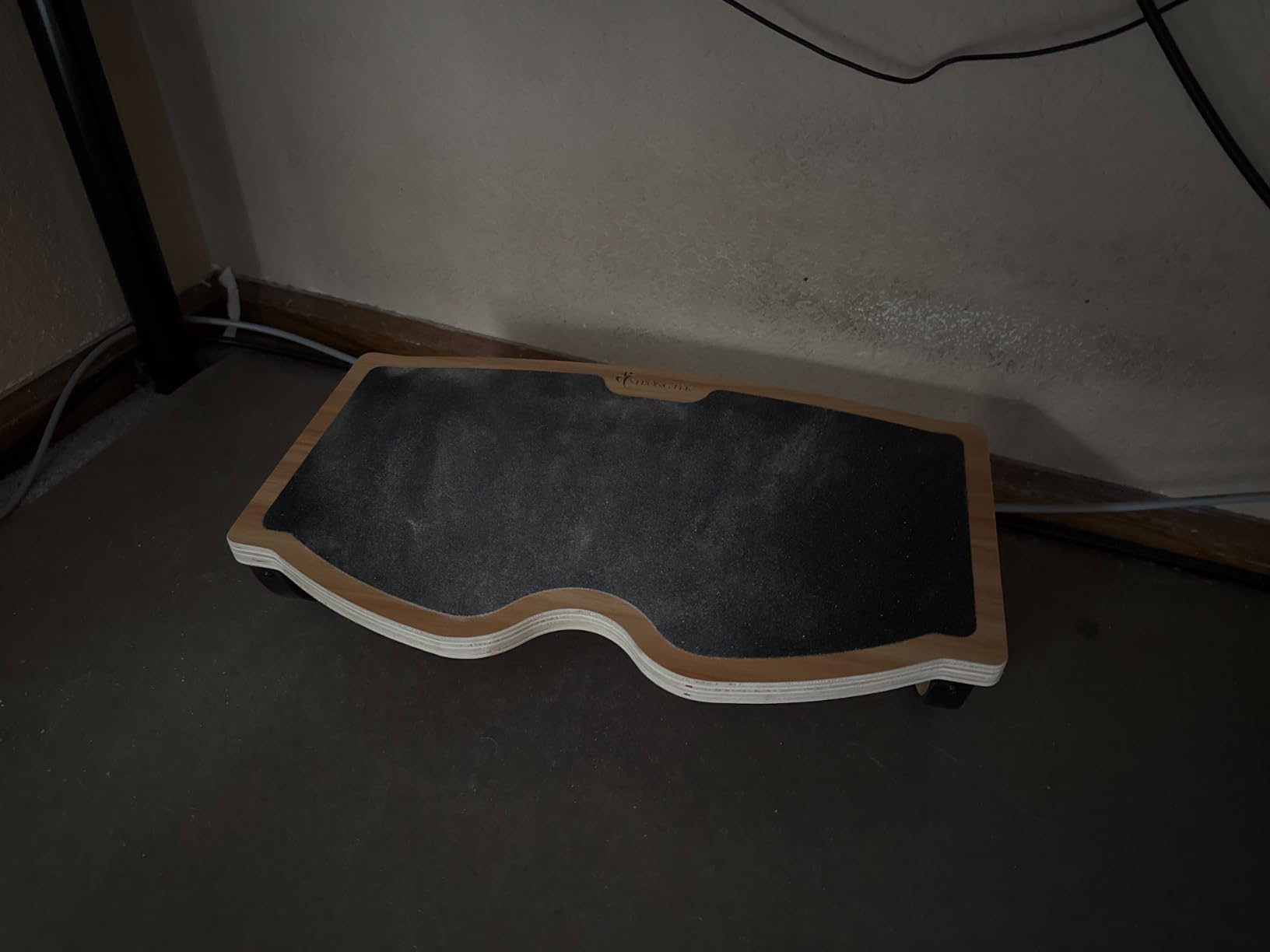 StrongTek Ergonomic Wood Foot Rest for Enhanced Circulation & Comfort, 350lbs Capacity, Rocker Balance Board for Standing Desks, Non-Slip, No Assembly, 18 Wide - Ideal for Office/Home customer photo 2