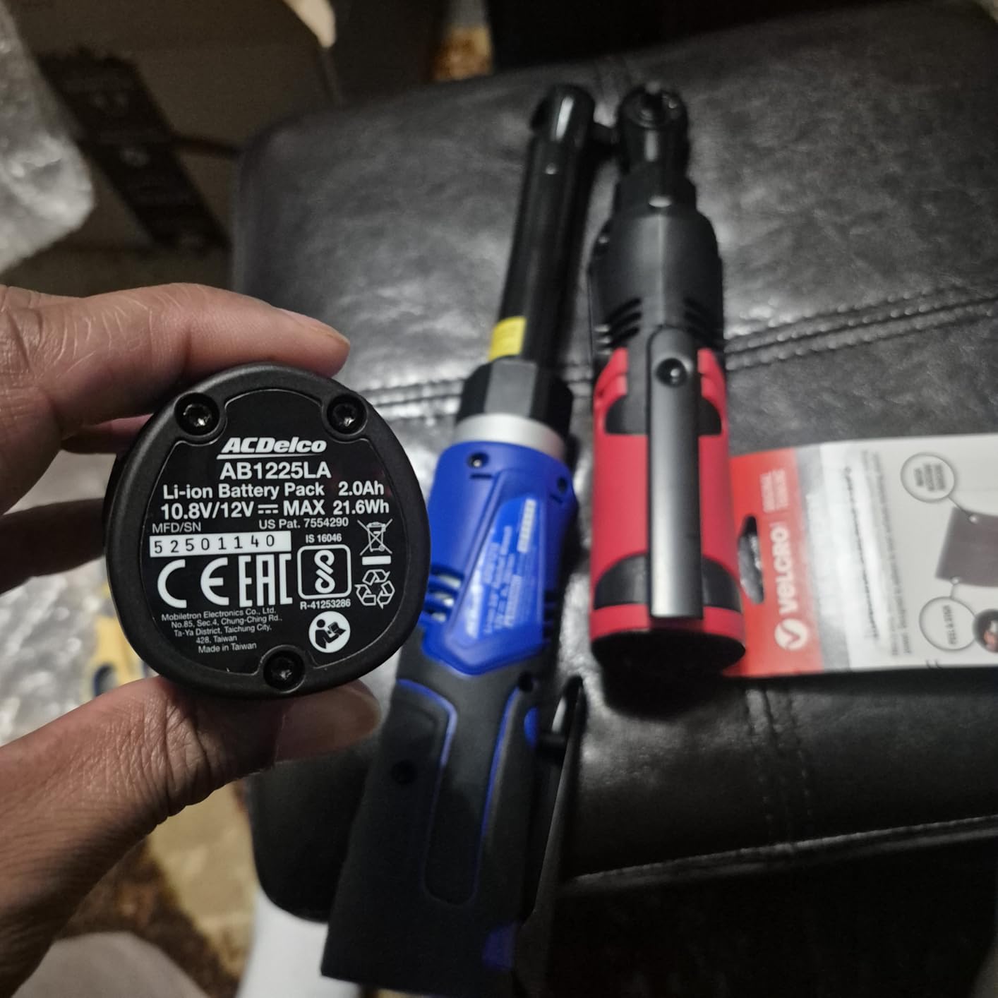 ACDelco ARW1209P G12 Series 12V Li-ion Cordless 3/8 inch 45 ft-lbs. Ratchet Wrench Tool Kit customer photo 1