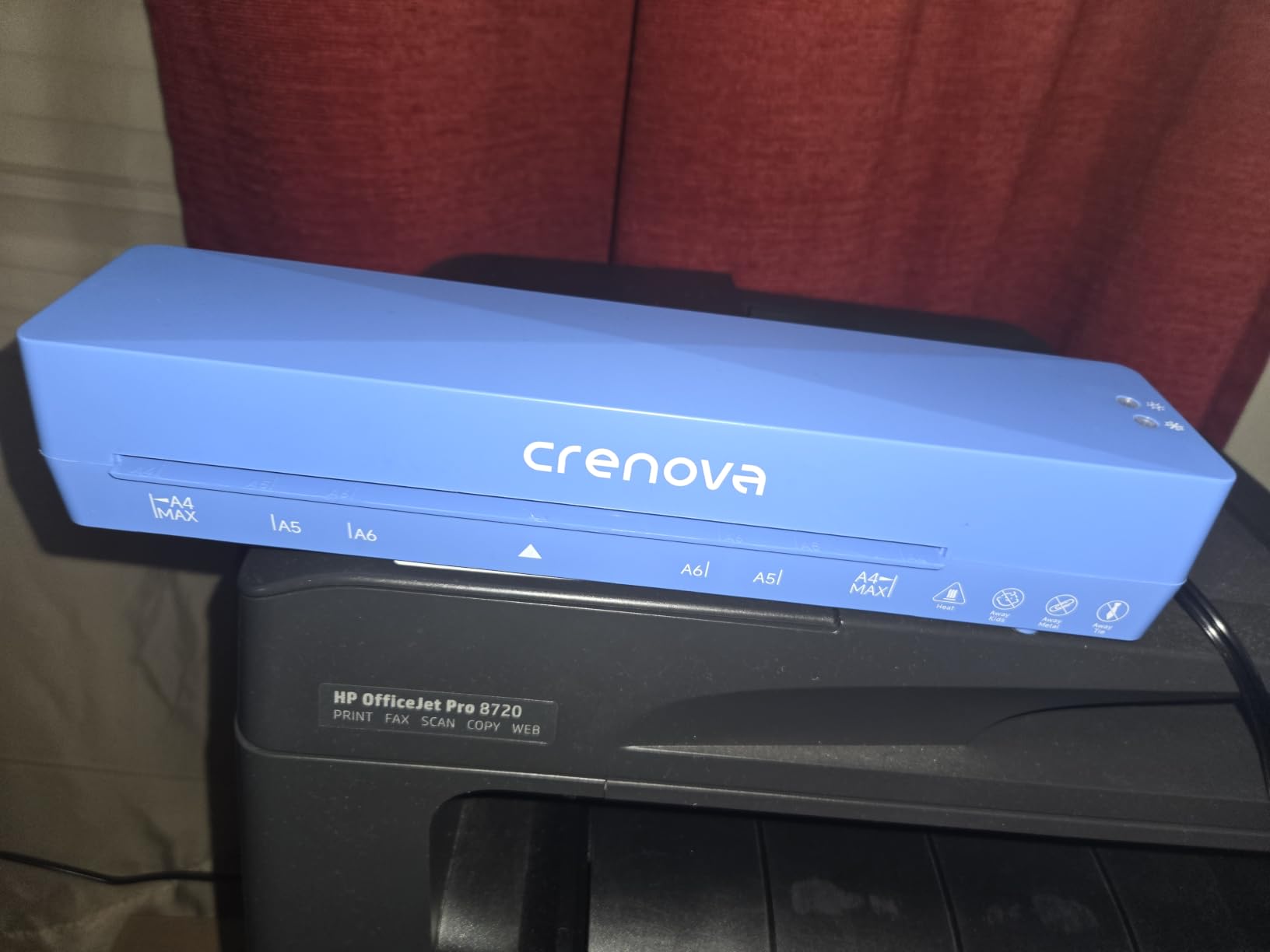 Crenova Laminator Machine with 10 Laminating Sheets, A4, 9 Inch Hot & Cold customer photo 2