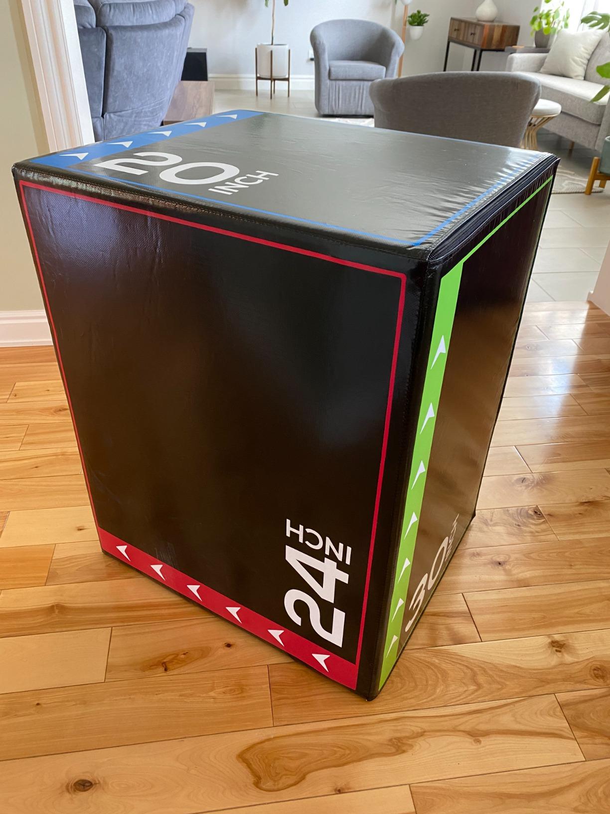 BalanceFrom 3-in-1 Foam Plyometric Jump Box for Home Gym with Multiple Height Options - Versatile Plyo with Non-Slip Surface for Strength, HIIT, Step-Ups, and Agility Training customer photo 1