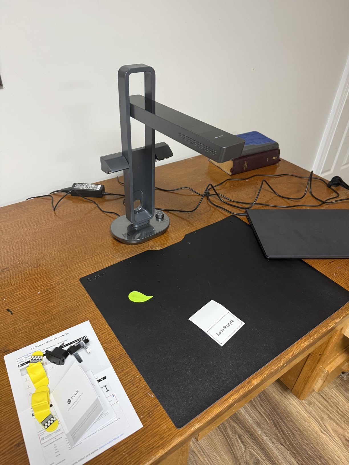 CZUR Aura Pro Book & Document Scanner, Capture A3 & A4, Auto-Flatten & Deskew Powered by AI Technology, Foldable & Portable, Compatible with Windows & Mac OS customer photo 2