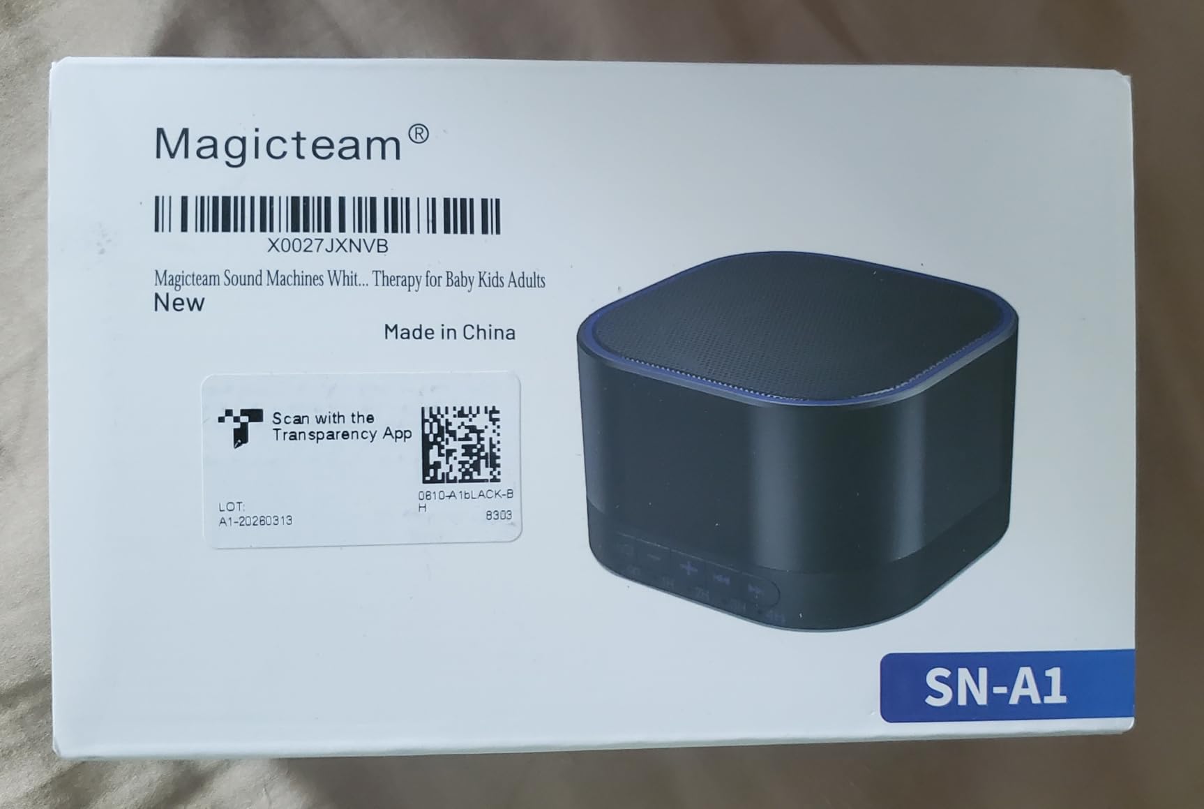 Magicteam Sound White Noise Machine with 20 Non Looping Natural Soothing Sounds and Memory Function 32 Levels of Volume Powered by AC or USB and Sleep Sound Timer Therapy for Baby Kids Adults customer photo 1