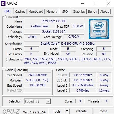 Intel Core i3-9100 Desktop Processor 4 Cores up to 4.2 GHz LGA1151 300 Series 65W customer photo 1