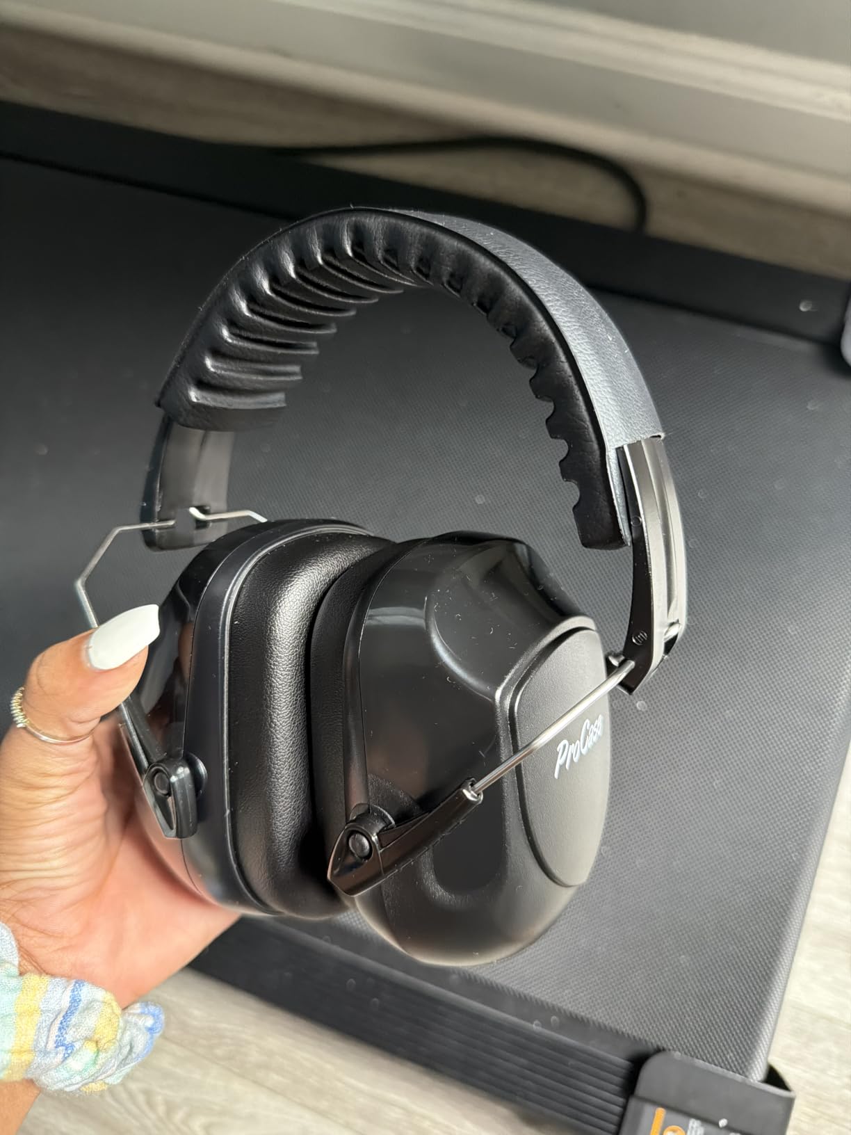 ProCase NRR 28dB Noise Reduction Ear Muffs, Foldable Adjustable Noise Cancelling Headphones customer photo 1