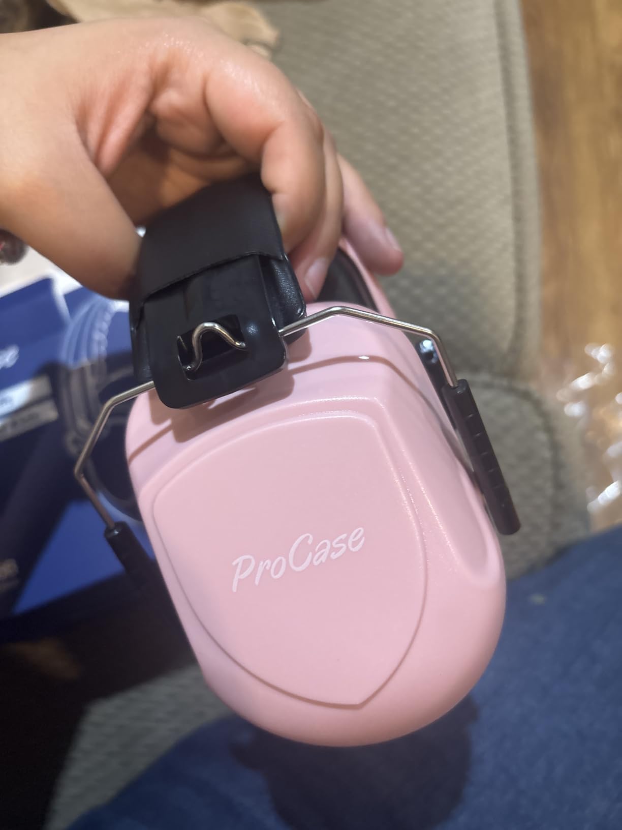 ProCase NRR 28dB Noise Reduction Ear Muffs, Foldable Adjustable Noise Cancelling Headphones customer photo 2