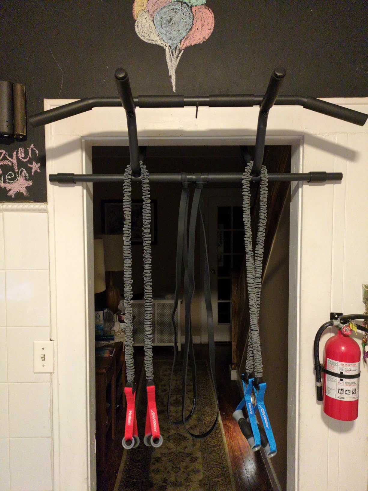 PULLUP & DIP Pull-up bar for door frames for hanging without screws and no slipping, professional door bar, pull-up bar with padded handles customer photo 1
