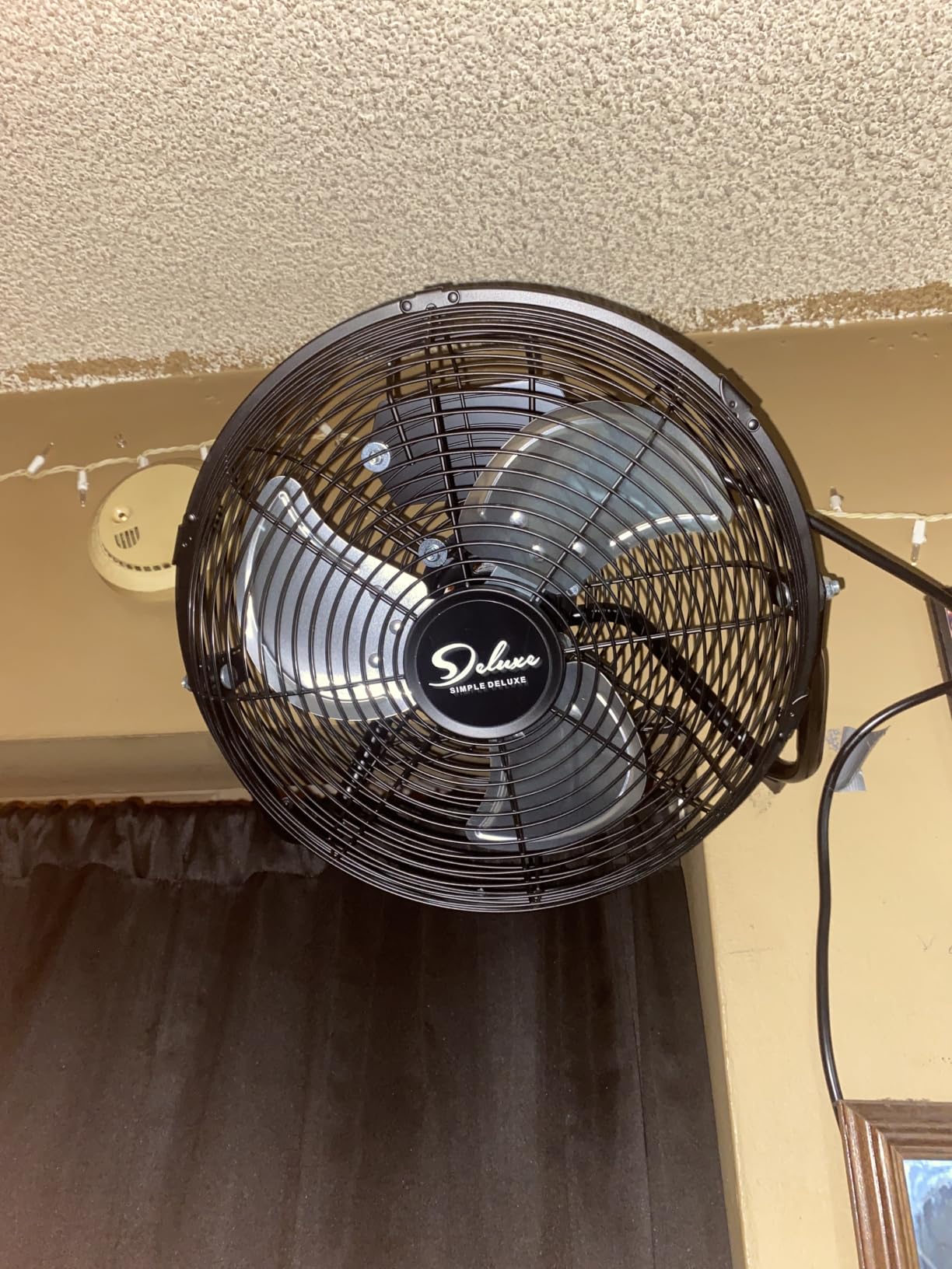 Simple Deluxe 20 Inch 3-Speed High Velocity Heavy Duty Metal Industrial Floor Fan for Warehouse, Workshop, Factory and Basement, Black, 1 Pack customer photo 2