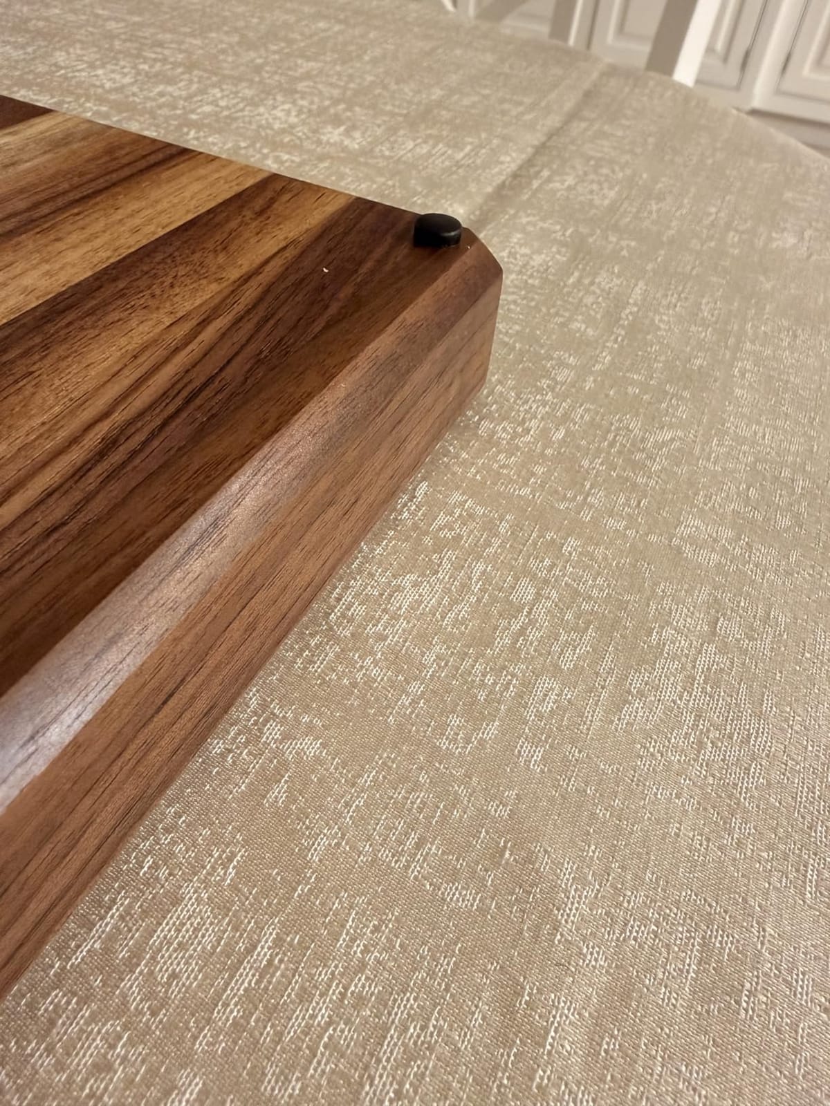 Sonder Los Angeles Laurel Cutting Board | Teak Edge Grain Cutting Board for Kitchen with Juice Groove | Reversible Charcuterie Butcher Block | Gift Box Included | 18x14x1.25 in customer photo 1