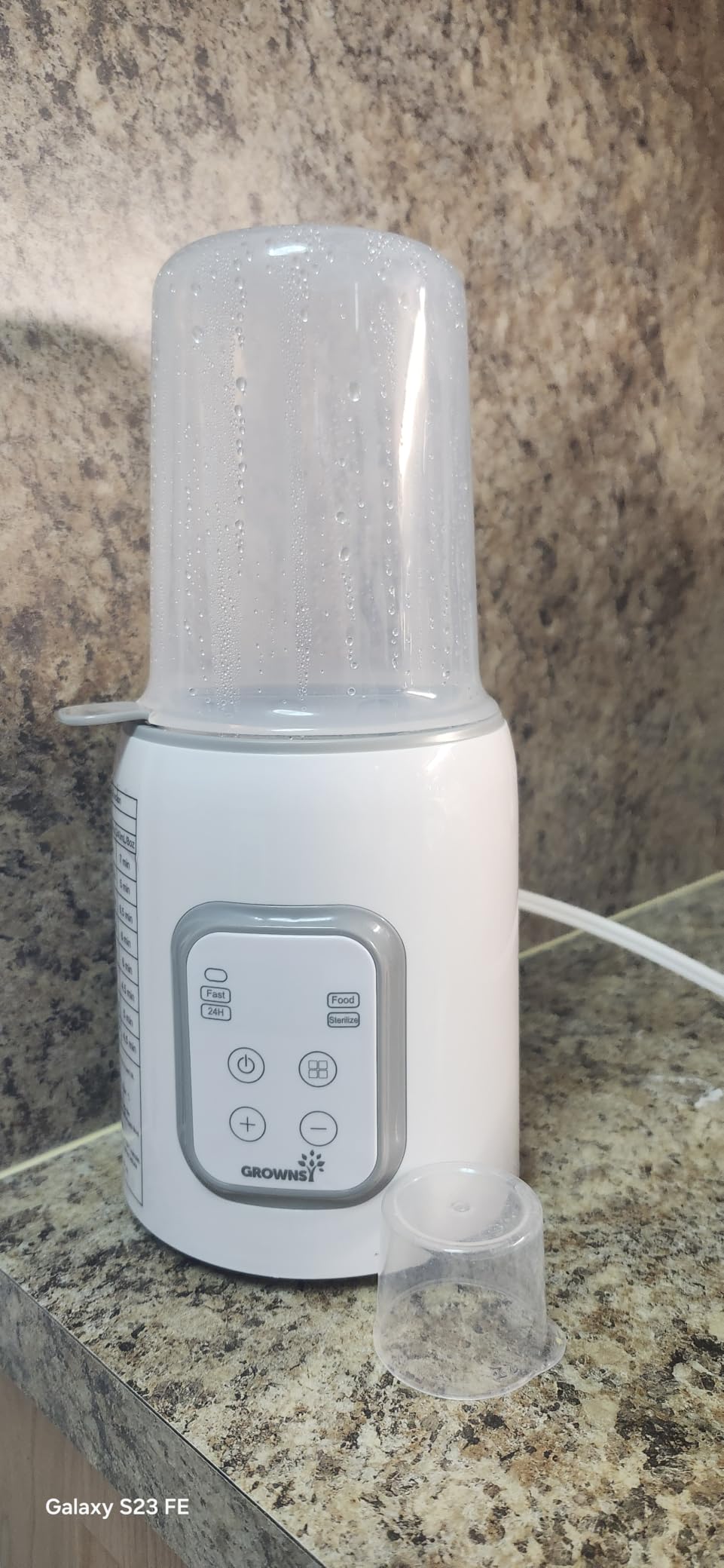 Grownsy 8-in-1 OG Fast Bottle Warmer with Timer, Gray | Fast & Even Heating, Nutri-Preserve, Safe Material, Precise Temp, Easy Operation, Multi-Use Bottle Warmer for All Feed Stages customer photo 2