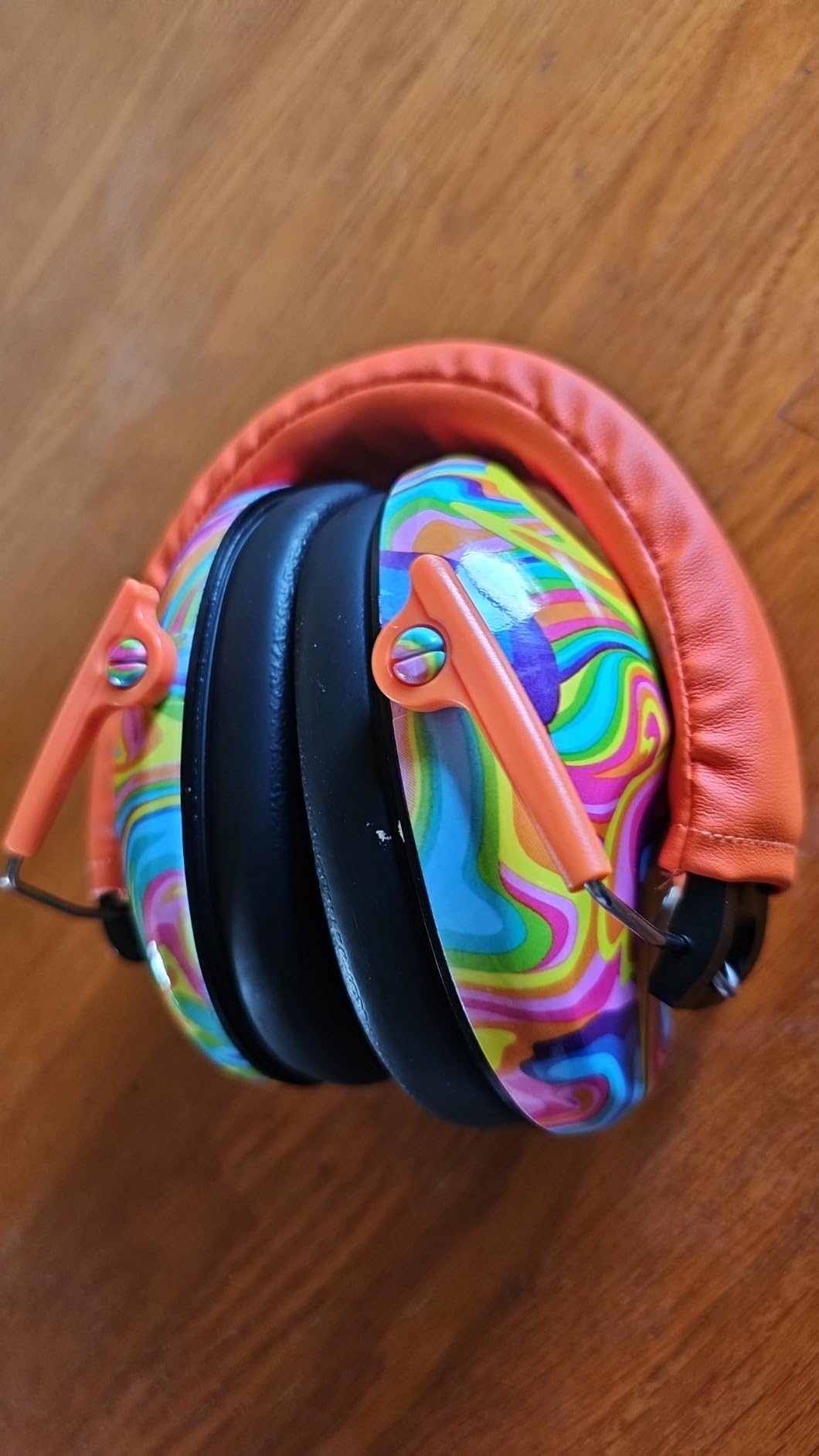 PROHEAR 032 Kids Ear Protection - Ear Muffs for Noise Reduction, 25NRR Noise Cancelling Headphones for Kids, Toddlers, Autism, Sensory Use, Hearing Protection - Orange customer photo 1