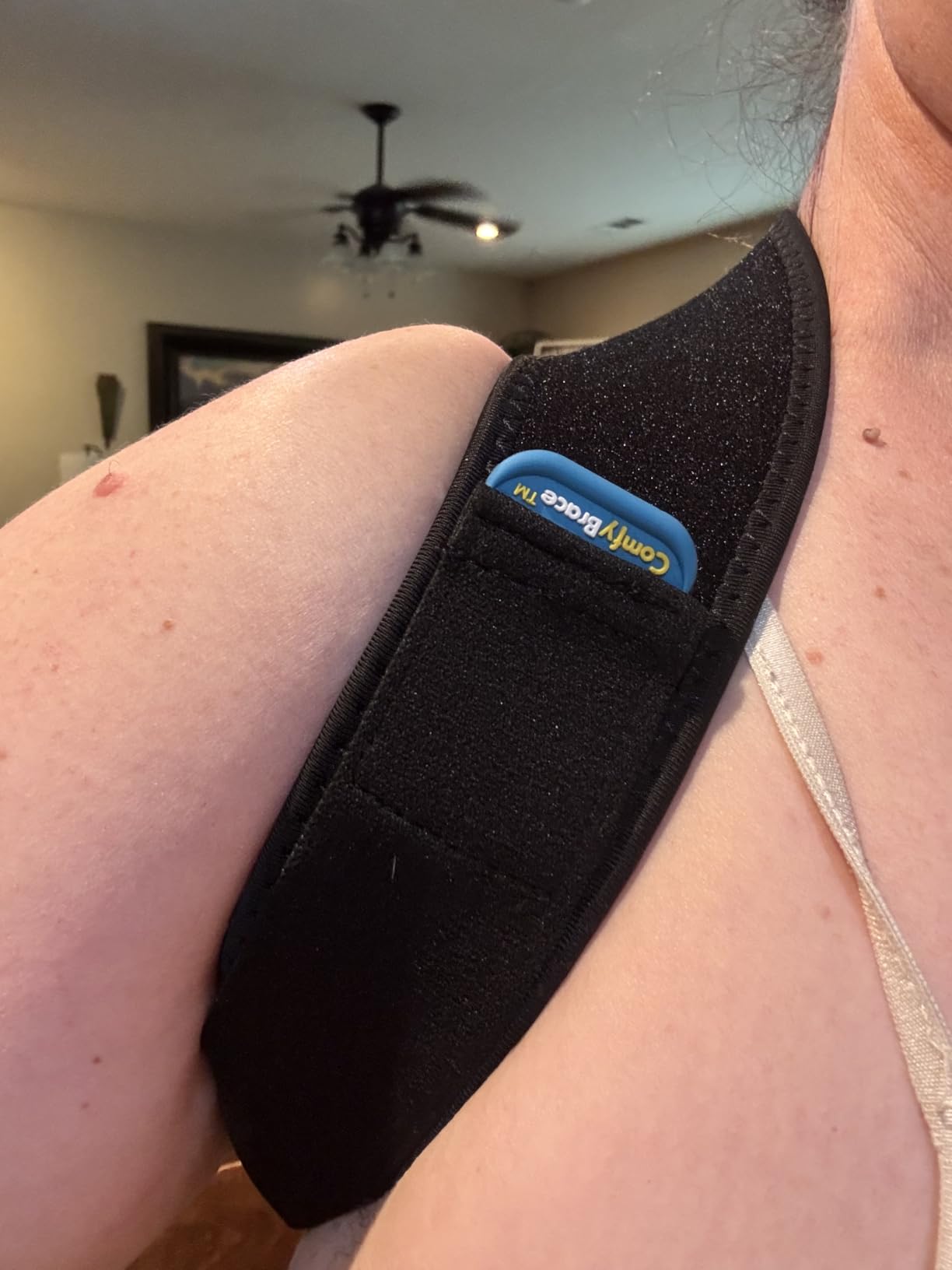 ComfyBrace Posture Corrector for Men and Women, Back Brace Straightener | Breathable adjustable posture brace, shoulder brace straps and upper back support for neck hump, hunchback, clavicle pain customer photo 1