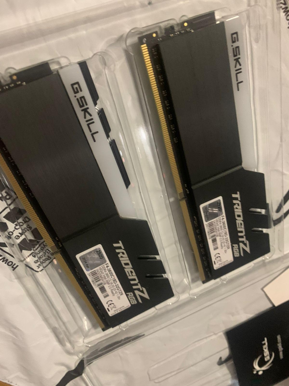G.SKILL Trident Z RGB Series DDR4 RAM (XMP) 32GB (2x16GB) 3600MT/s CL18-22-22-42 1.35V Intel AMD Desktop Computer Memory U-DIMM (F4-3600C18D-32GTZR) customer photo 2