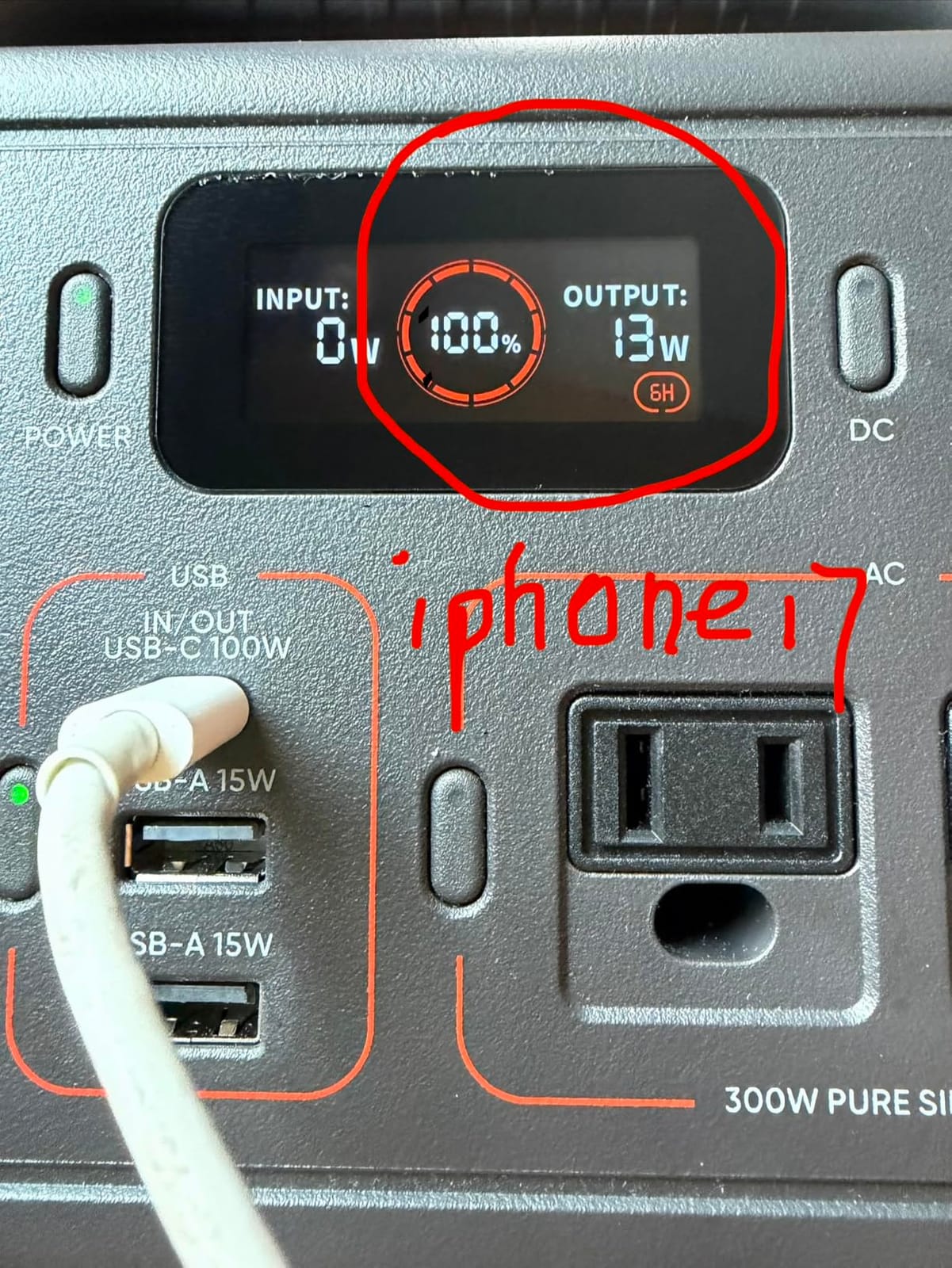 Jackery Portable Power Station Explorer 300, 292Wh Backup LiFePO4 Battery, Solar Generator for Outdoors Camping Travel Hunting Blackout (Solar Panel Optional) customer photo 1