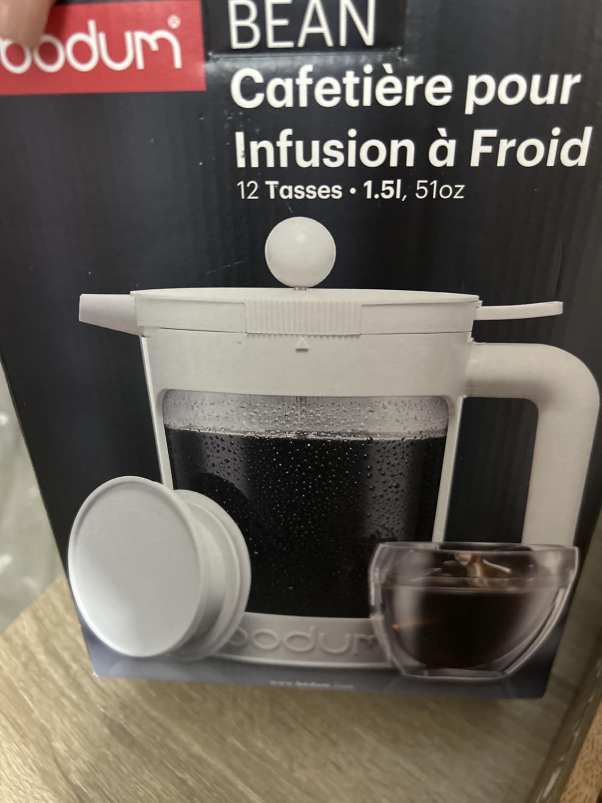 Bodum 51oz Cold Brew Coffee Maker, Black - Made in Portugal customer photo 1