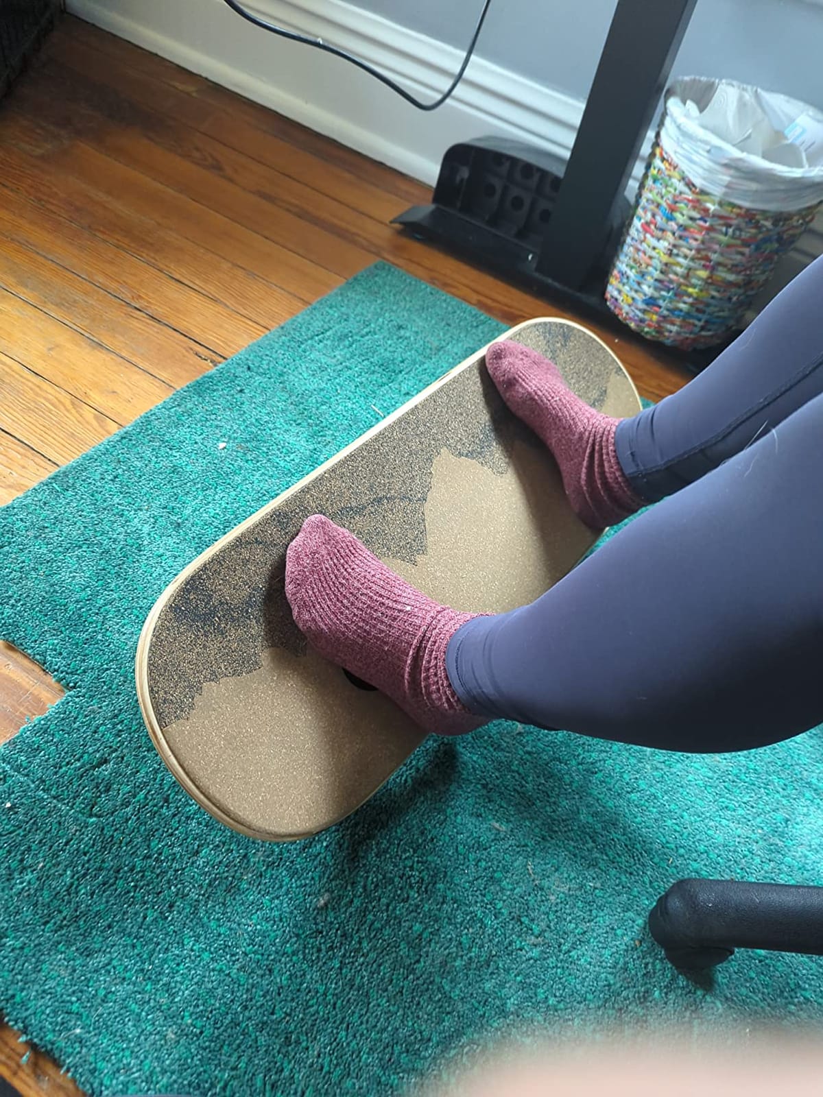 Whirly Board Wide 360 | Standing Desk Balance Board | Wobble Board Portable Home Gym | Snowboard Training | Surf trainer | Balance Board for Kids & Adults customer photo 1