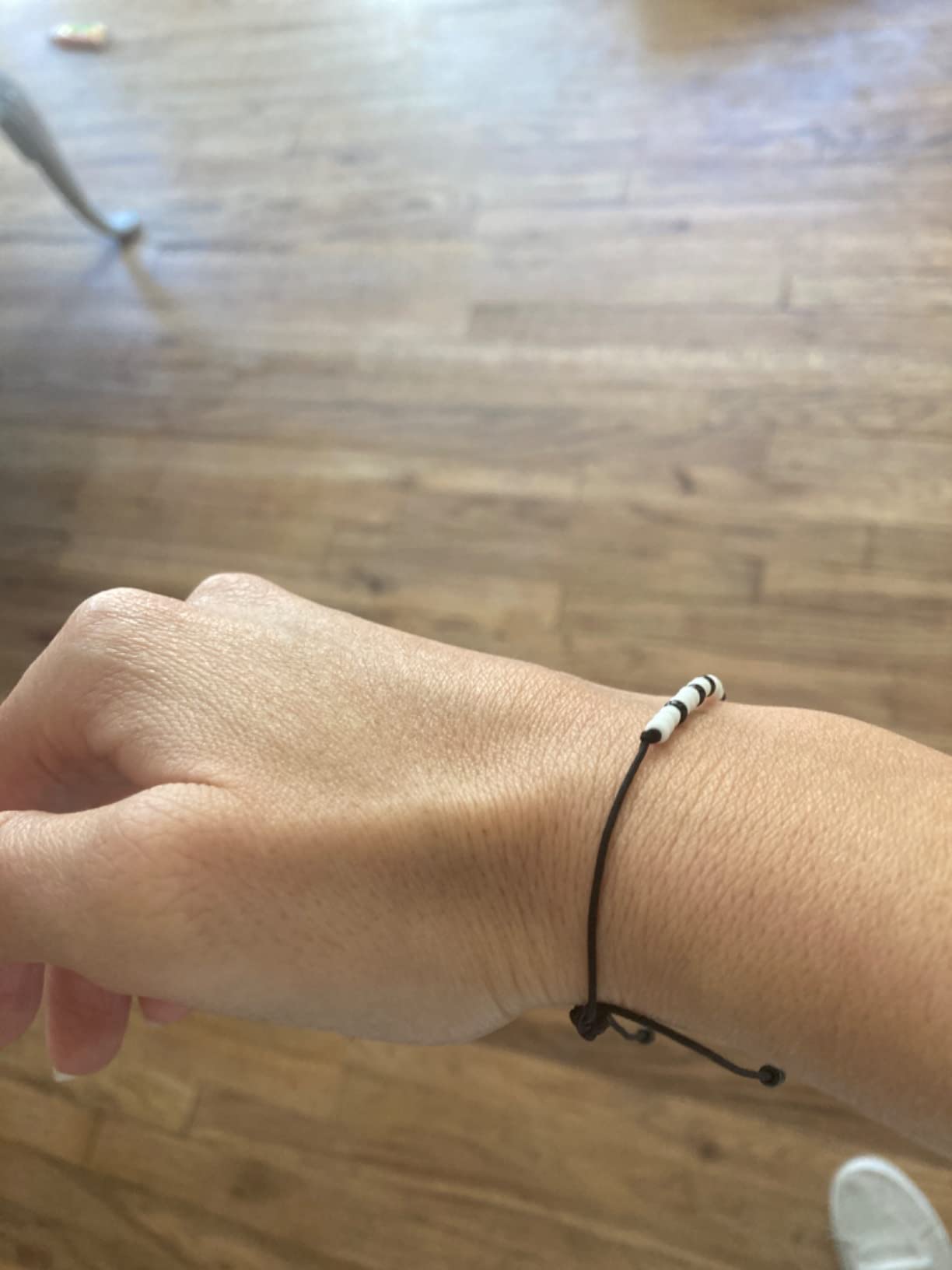 Tarsus Pinky Promise Couple Bracelets Set Morse Code Jewelry | Gifts for Girlfriend Boyfriend His Her customer photo 1