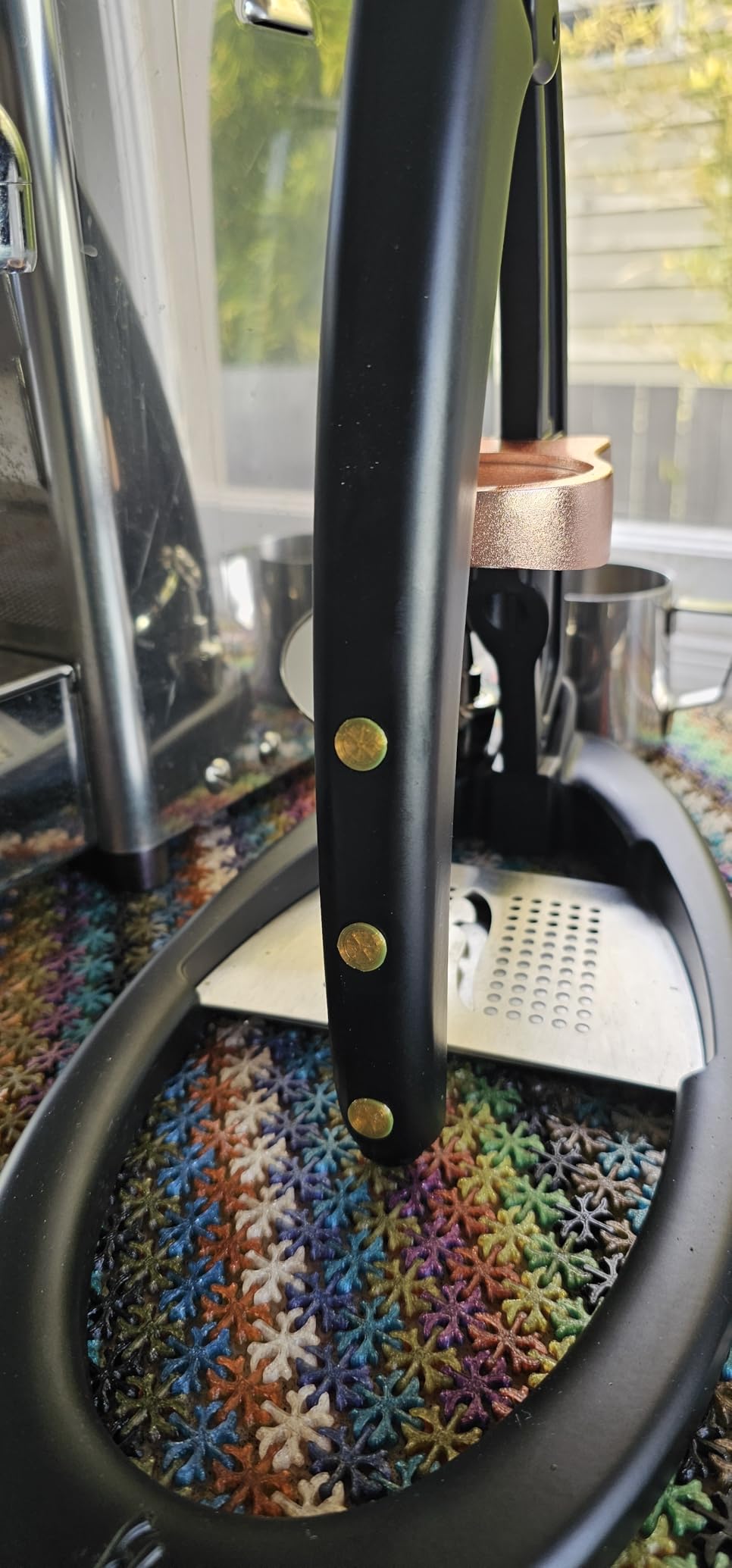 Flair UPDATED 49 PRO (Black) - All manual 49mm lever espresso maker with handled portafilter, pressure gauge and no plastics in brew path customer photo 1
