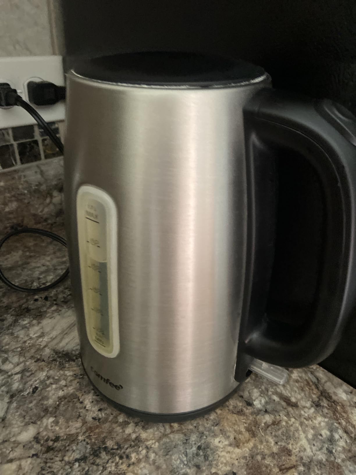COMFEE' Stainless Steel Electric Kettle, 1.7 Liter Tea Kettle, 1500W Fast Boil with LED Light, Auto Shut-Off and Boil-Dry Protection customer photo 1