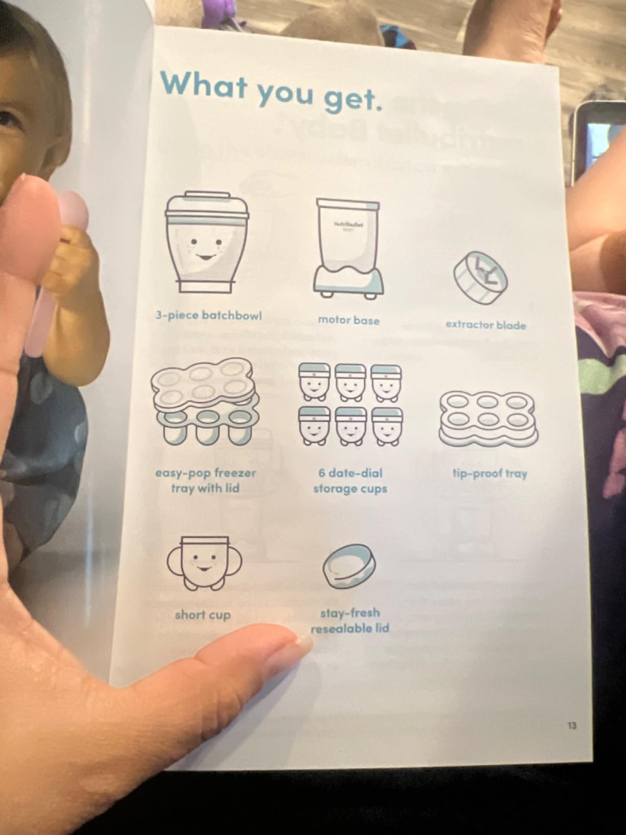 NutriBullet NBY-50100 Baby Complete Food-Making System, 32-Oz, White, Blue, Clear customer photo 2