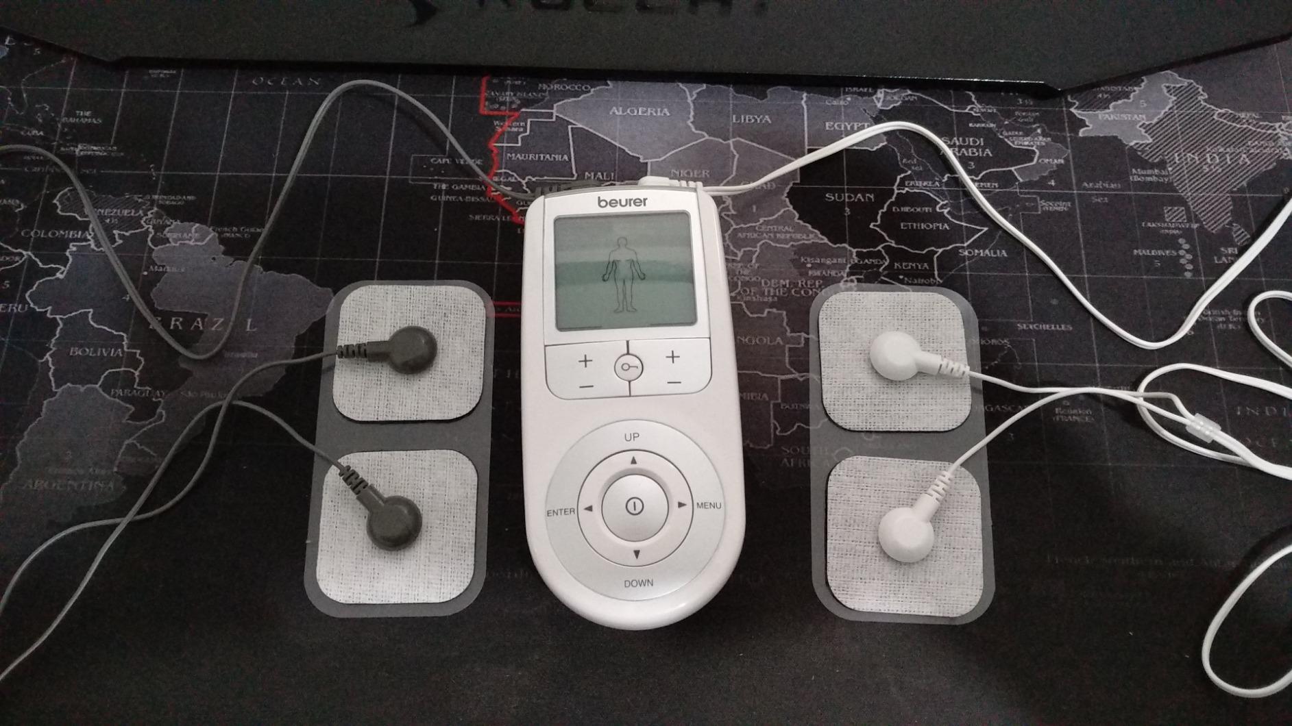 Beurer EM59 Digital 3-in-1 TENS Unit, EMS & Heat Therapy for Pain Relief & Relaxation, Muscle Stimulator with 2 Adjustable Channels, 64 Applications, Timer Function customer photo 1