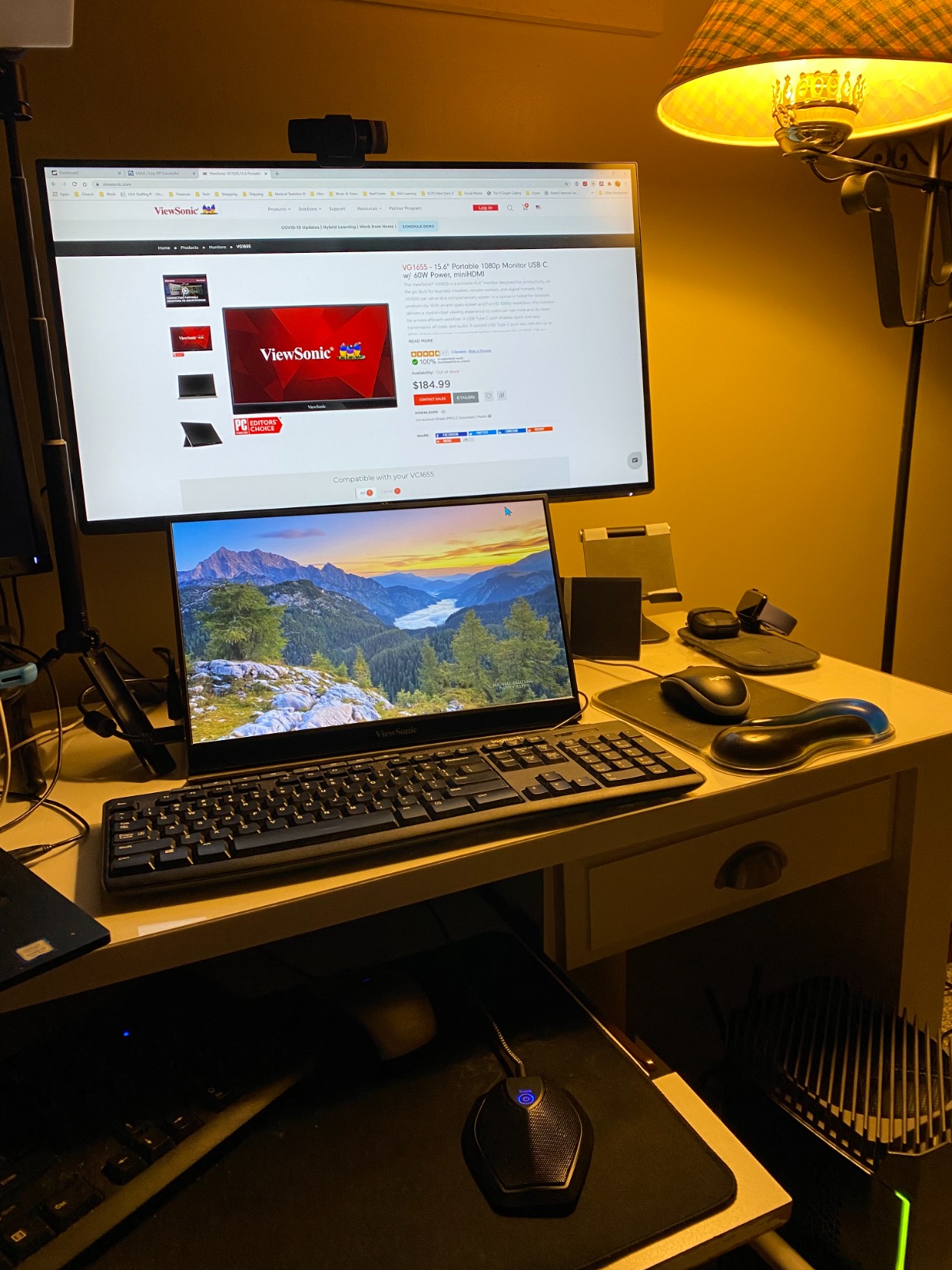 ViewSonic VG1655 15.6 Inch 1080p Portable Monitor, IPS Display with Eye Care for Comfortable Mobile Workspaces and Second Screen Productivity, Built-in Stand, 60W USB-C, and mini HDMI Inputs customer photo 1