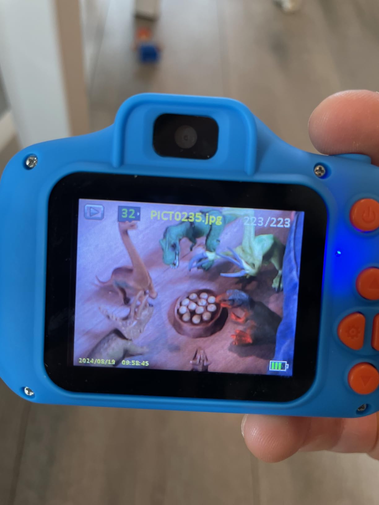 Seckton Upgrade Kids Selfie Camera, Christmas Birthday Gifts for Boys Age 3-9, HD Digital Video Cameras for Toddler, Portable Toy for 3 4 5 6 7 8 Year Old Boy with SD Card-Navy Blue customer photo 1
