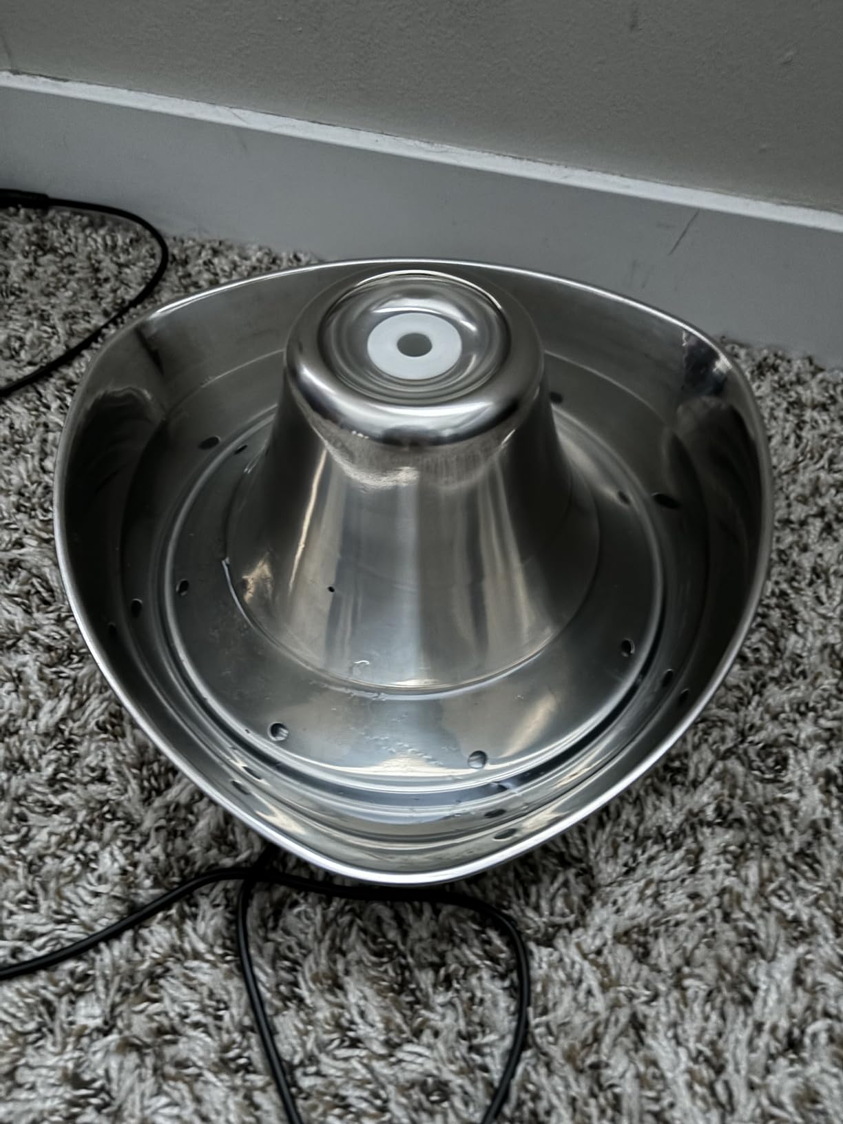 PetSafe Seaside Stainless Steel Cat & Dog Fountain, 60 Oz Water Capacity - 2 Water Filters & 1 Pump Included, Soothing Flow for Pets, Scratch-and Rust-Resistant Material - Quiet Motor customer photo 2