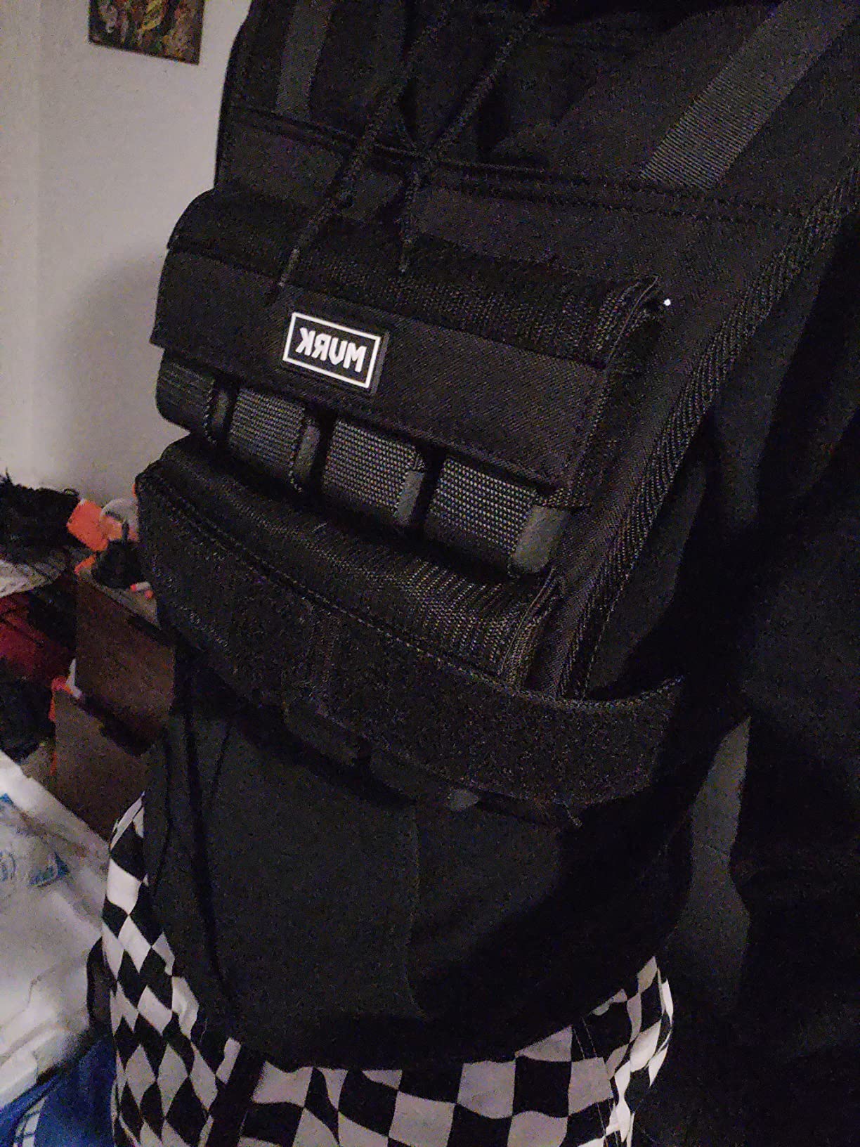 MVRK Weighted Vest Men 15lbs/25lbs/35lbs/45lbs/65lbs/100lbs - No-Bounce Adjustable Heavy Duty Rucking & Strength Training Vest with Removable Iron Weights customer photo 2