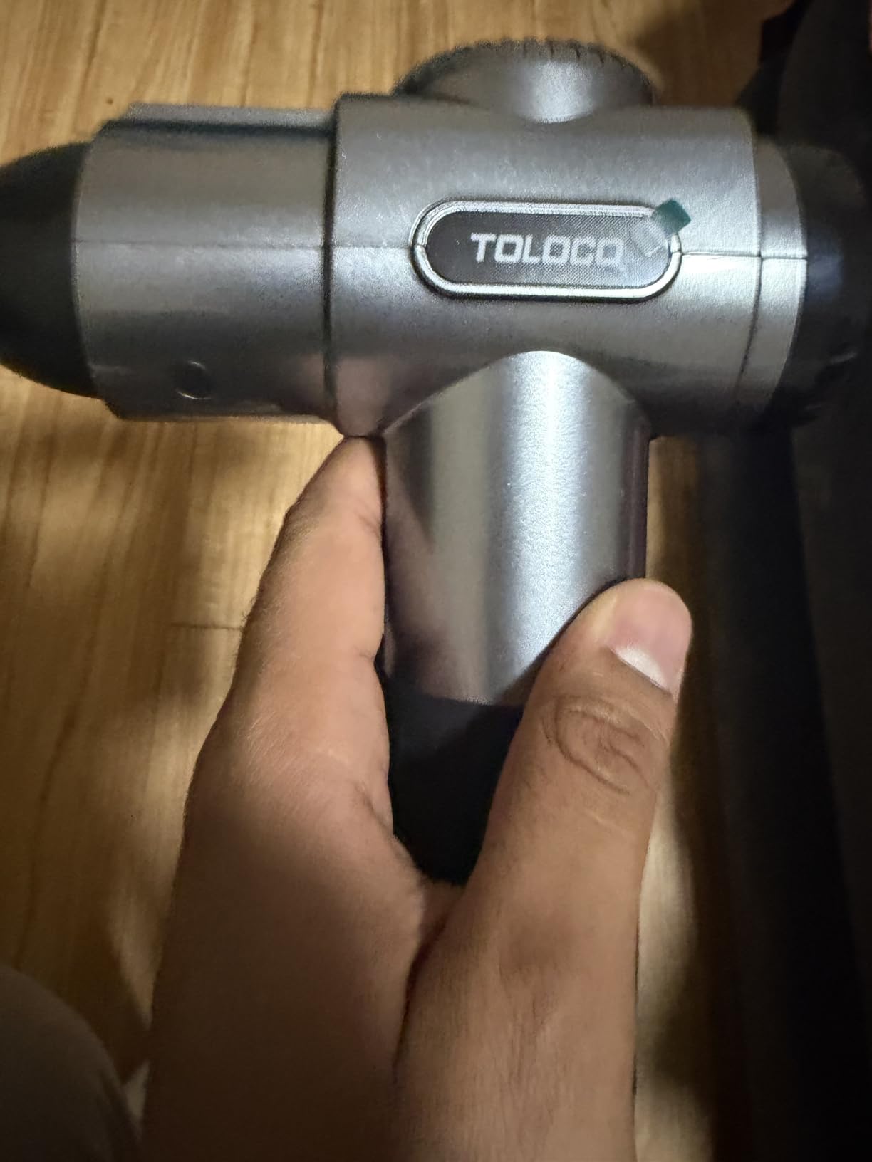 TOLOCO Massage Gun, Deep Tissue Back Massage for Athletes for Pain Relief, Percussion Massager with 10 Massage Heads & Silent Brushless Motor customer photo 1