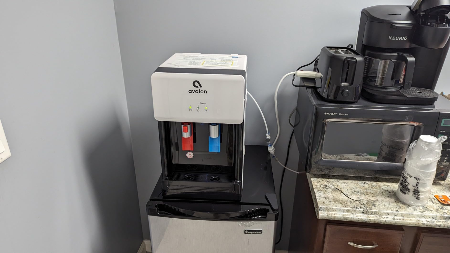 Avalon B8BLK Countertop Touchless Bottleless Water Cooler - 2 Stage Water Filters and Installation Kit Included, NSF Certified, UL Approved, Black customer photo 1