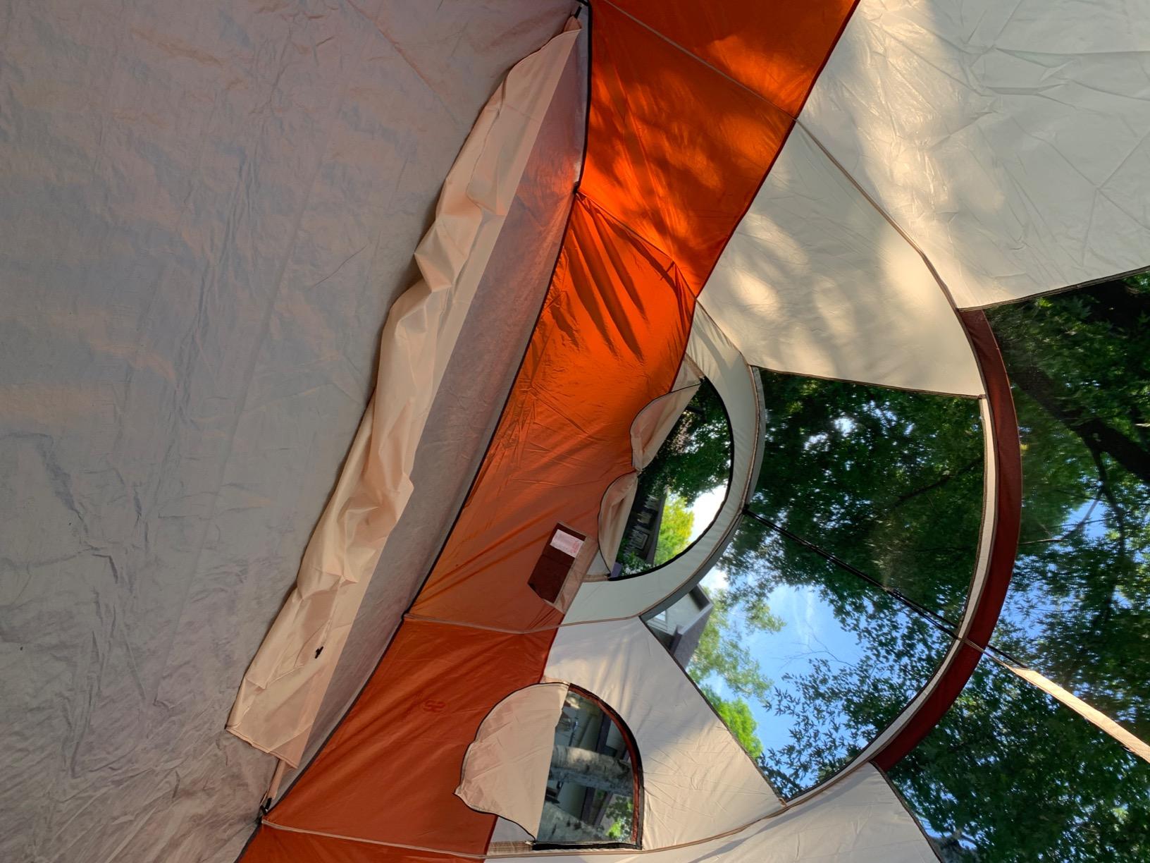 CAMPROS CP Tent 12-Person-Camping-Tents, 3 Room Family Tents, Waterproof Windproof Family Tent with Top Rainfly, 6 Large Mesh Windows, Double Layer, Easy Set Up, Portable with Carry Bag-20' x 9' x 72