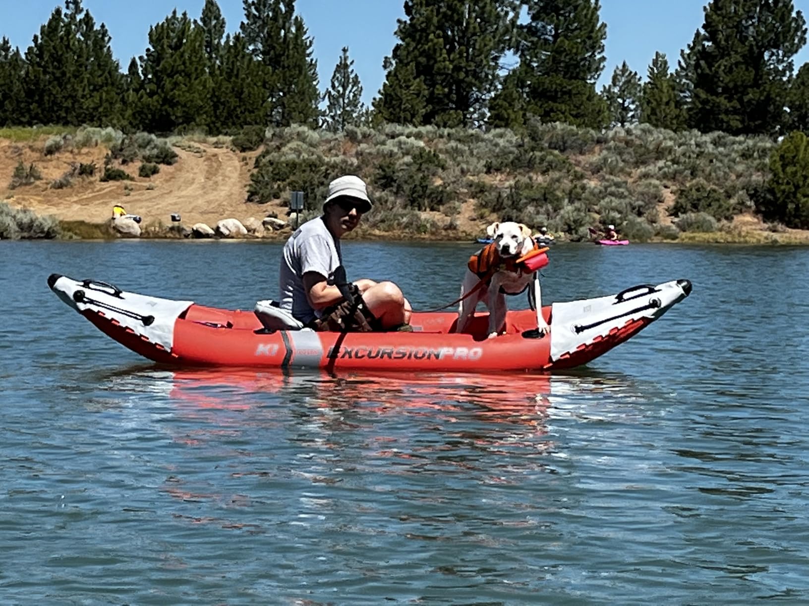 INTEX 68303EP Excursion Pro K1 Inflatable Kayak Set: Includes Deluxe 86in Kayak Paddles and High-Output Pump - SuperTough PVC - Adjustable Bucket Seat - 1-Person - 220lb Weight Capacity customer photo 2