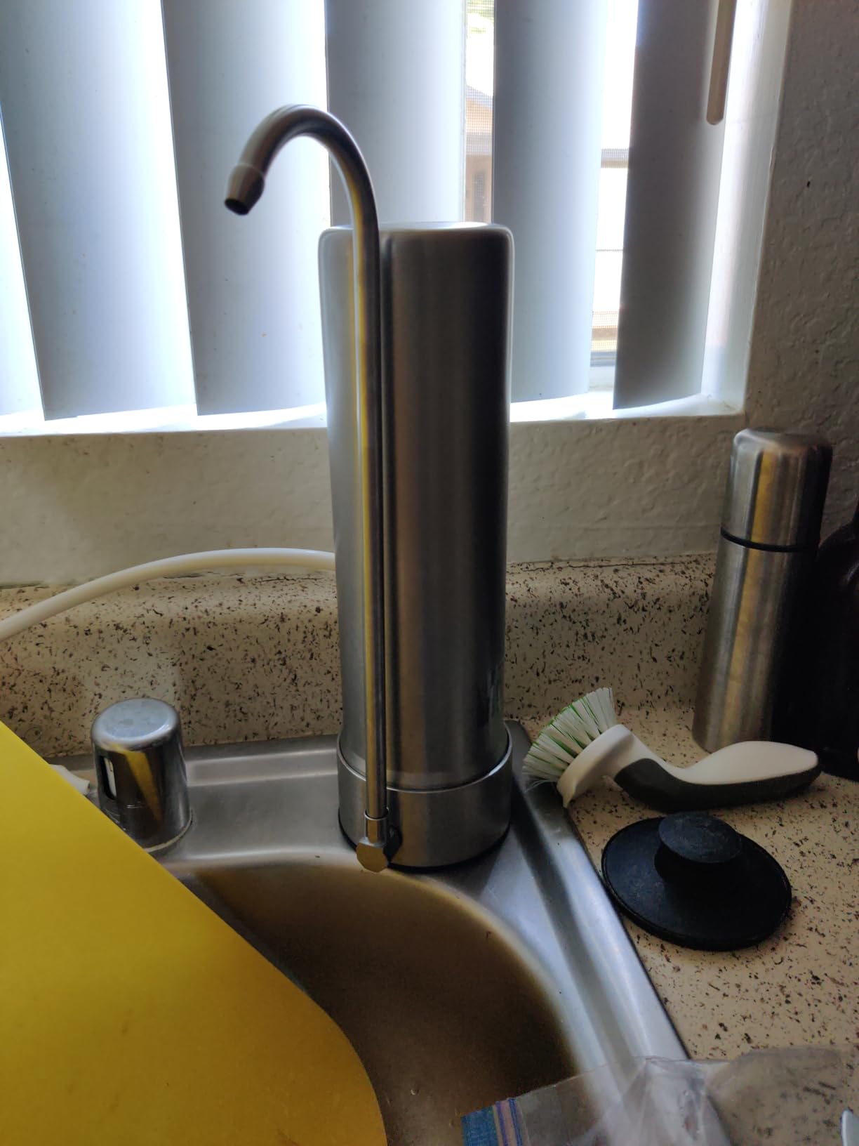 Waterdrop CTF-01 Water Filter for Sink Faucet, 5-Stage Stainless Steel | Reduces Heavy Metals and 99% Chlorine, NSF/ANSI 42 Certified Countertop Water Filter System, 8000 Gallons, 1 Filter customer photo 1