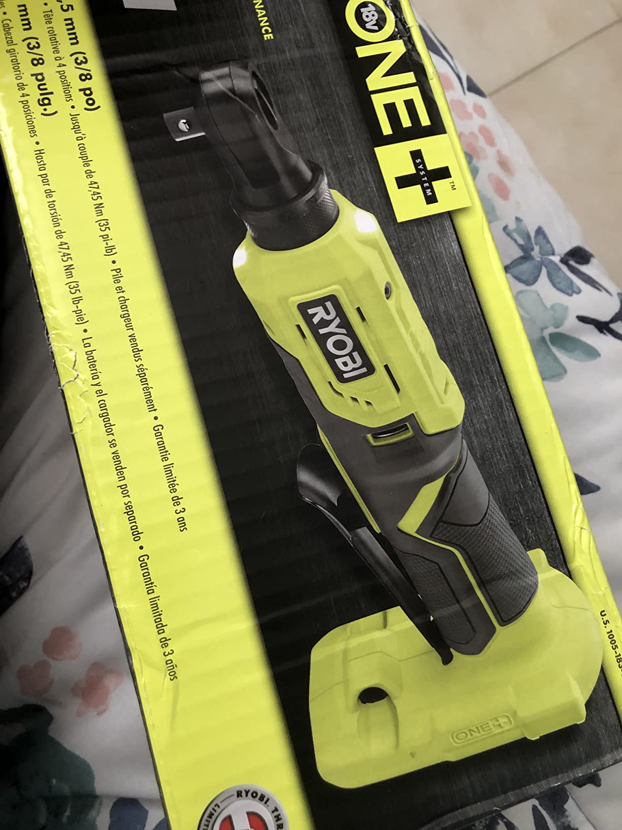 ONEAND 18V Cordless 3/8 in. 4-Position Ratchet Tool ONLY customer photo 1
