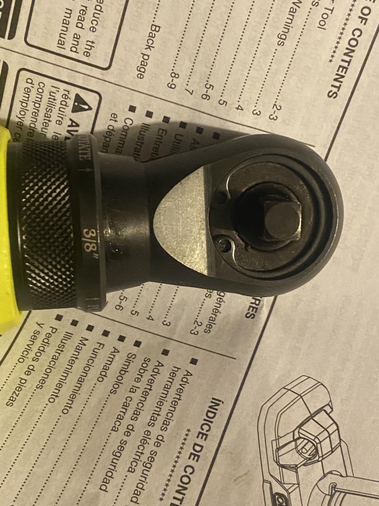 ONEAND 18V Cordless 3/8 in. 4-Position Ratchet Tool ONLY customer photo 2