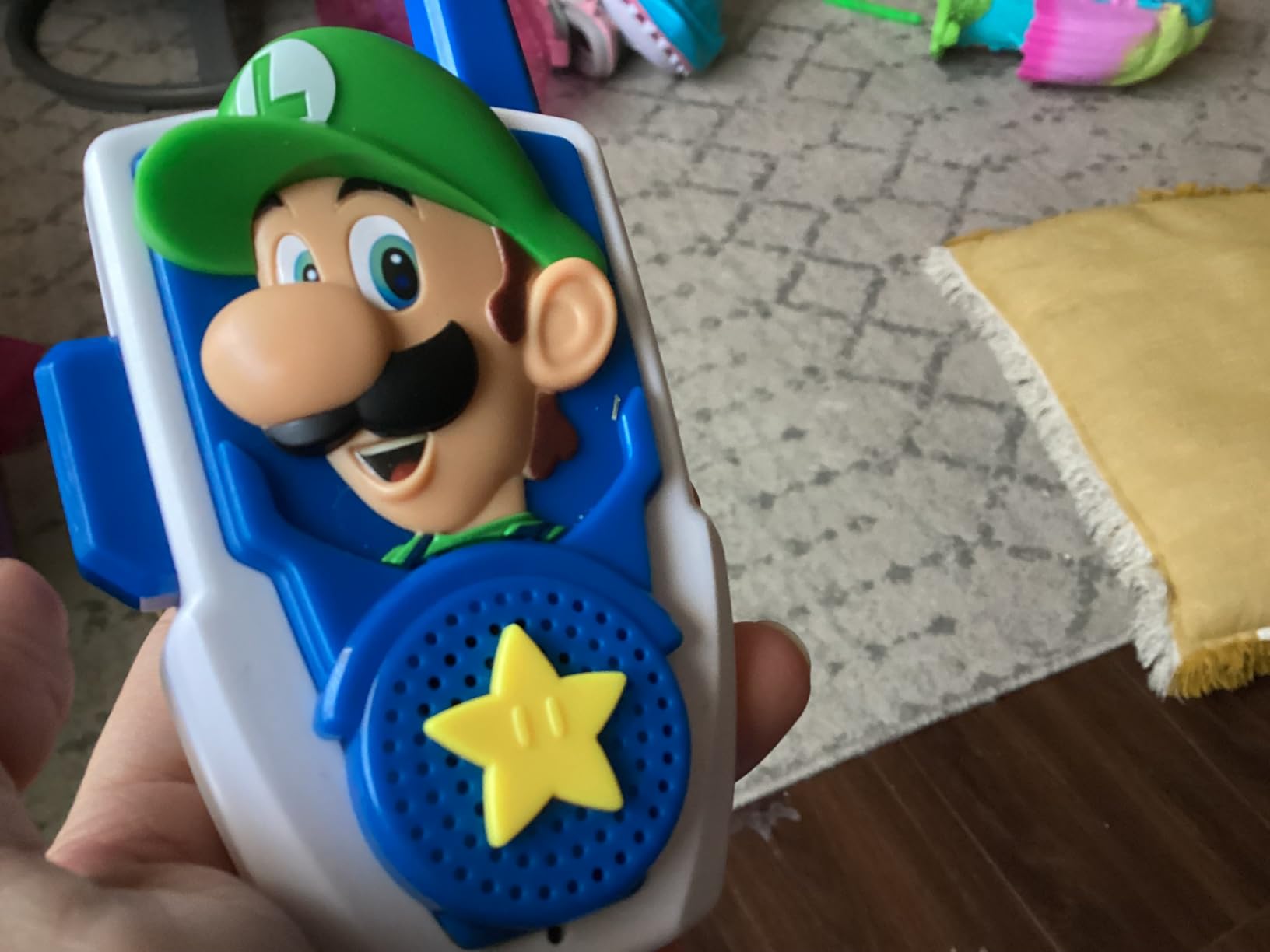 Super Mario Walkie Talkies for Kids, Static Free Indoor and Outdoor Toys | Extended Range customer photo 1