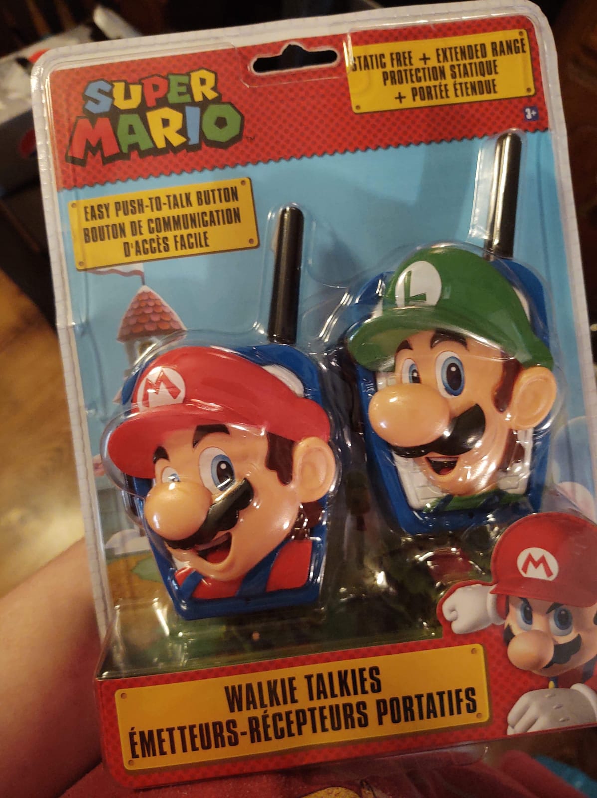 Super Mario Walkie Talkies for Kids, Static Free Indoor and Outdoor Toys | Extended Range customer photo 2