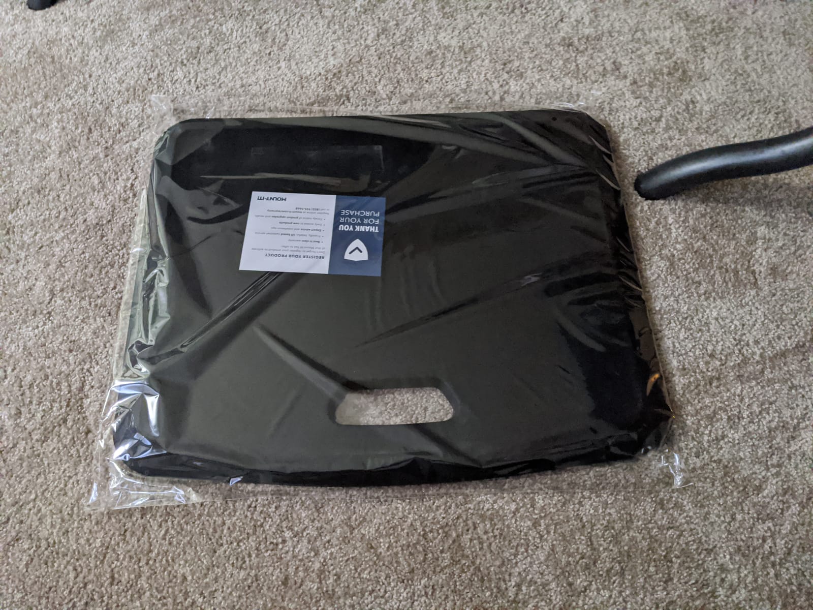 Mount-It! Standing Desk Floor Mat, 18x22, Brown | Rubberized gel foam comfort mat for standing desk, kitchen, garage & office. Anti-slip, washable surface. customer photo 1