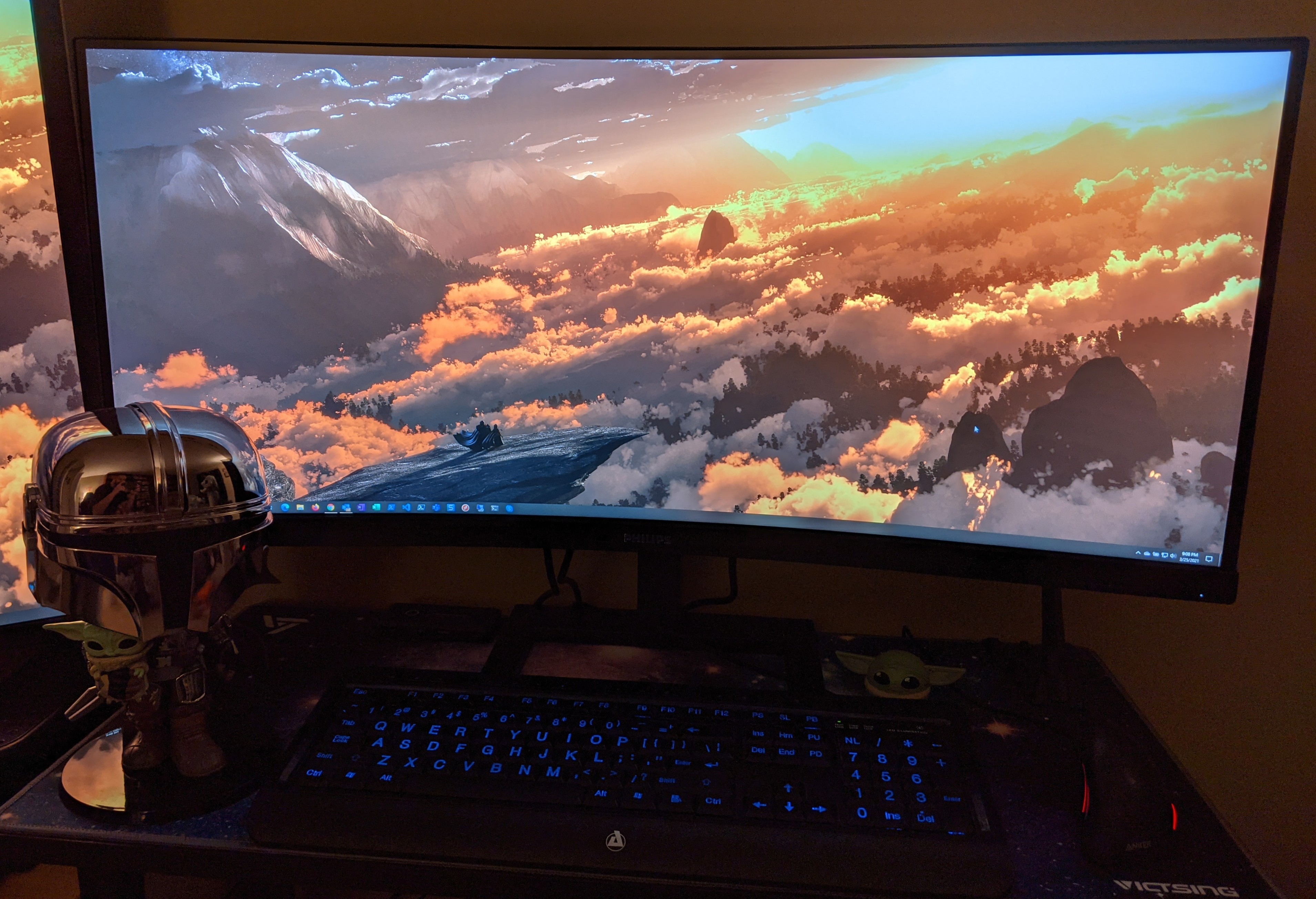 Philips 34 Inch UltraWide Curved Computer Monitor, WQHD 3440x1440, USB-C Charing, 100Hz, 1ms MPRT, VA Panel, Built-in Speakers, Height Adjustable, 4 Year Advance Replacement Warranty, 346E2CUAE customer photo 1
