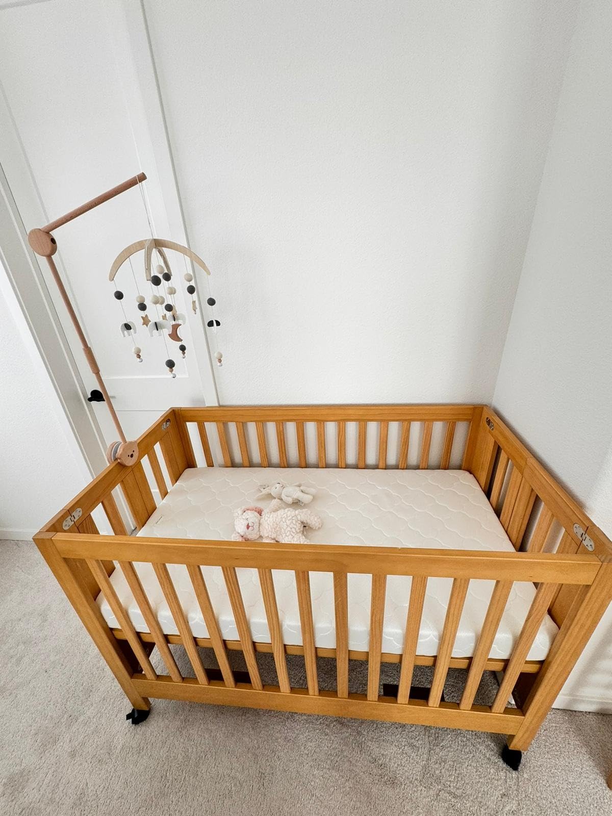 HALO DreamWeave Crib & Toddler Mattress - 100% Breathable Mattress and Core, Dual Sided 2-Stage Design, Machine Washable Cover, Hypoallergenic, Open Strand Polymer Core, Greenguard Cert. customer photo 2