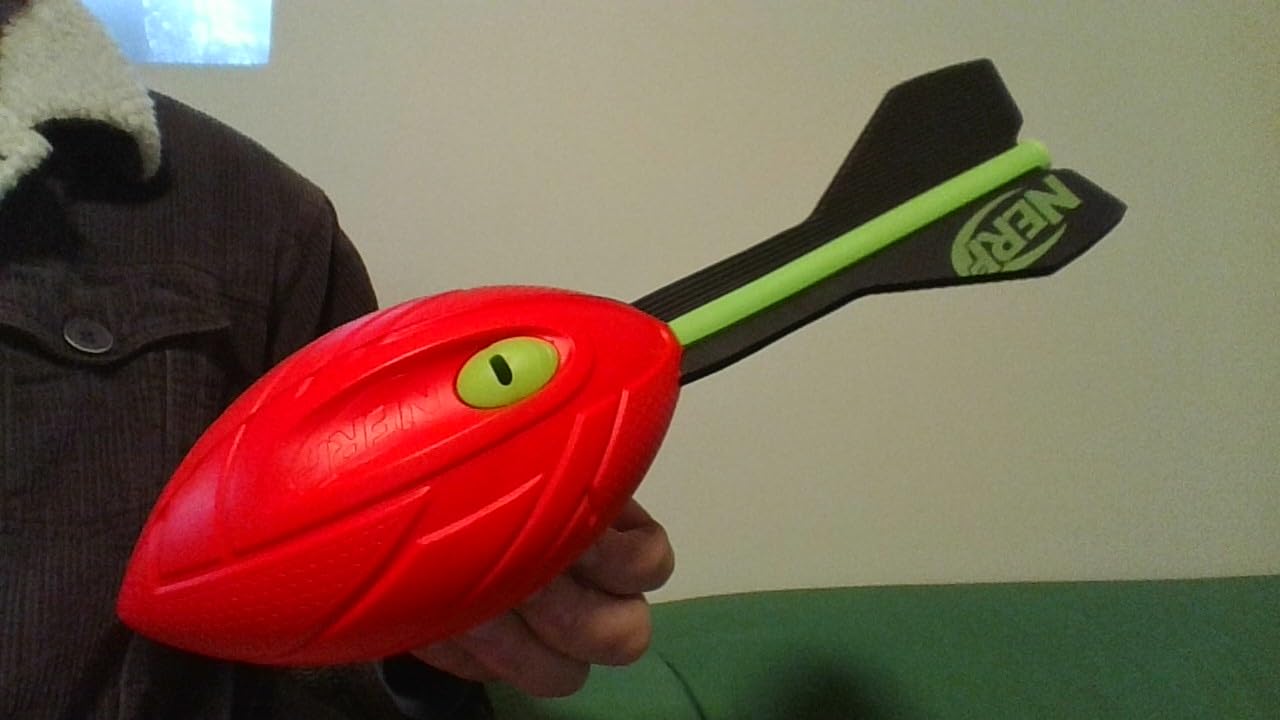 Nerf Vortex Aero Howler Foam Ball, Classic Long-Distance Football, Flight-Optimizing Tail, Whistling Sound, Indoor & Outdoor Fun, Christmas Stocking Stuffers for Kids customer photo 2
