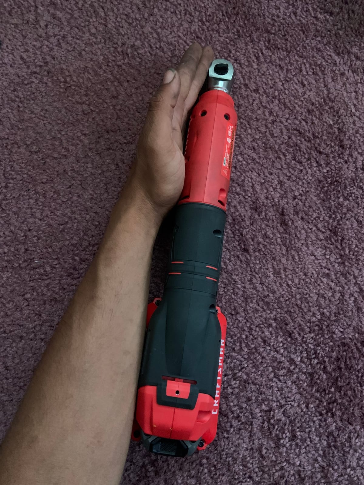 CRAFTSMAN V20 Cordless Ratchet Wrench, 3/8 inch Drive, 300 RPM, up to 35 ft-lbs of Torque, Bare Tool Only (CMCF930B) customer photo 1