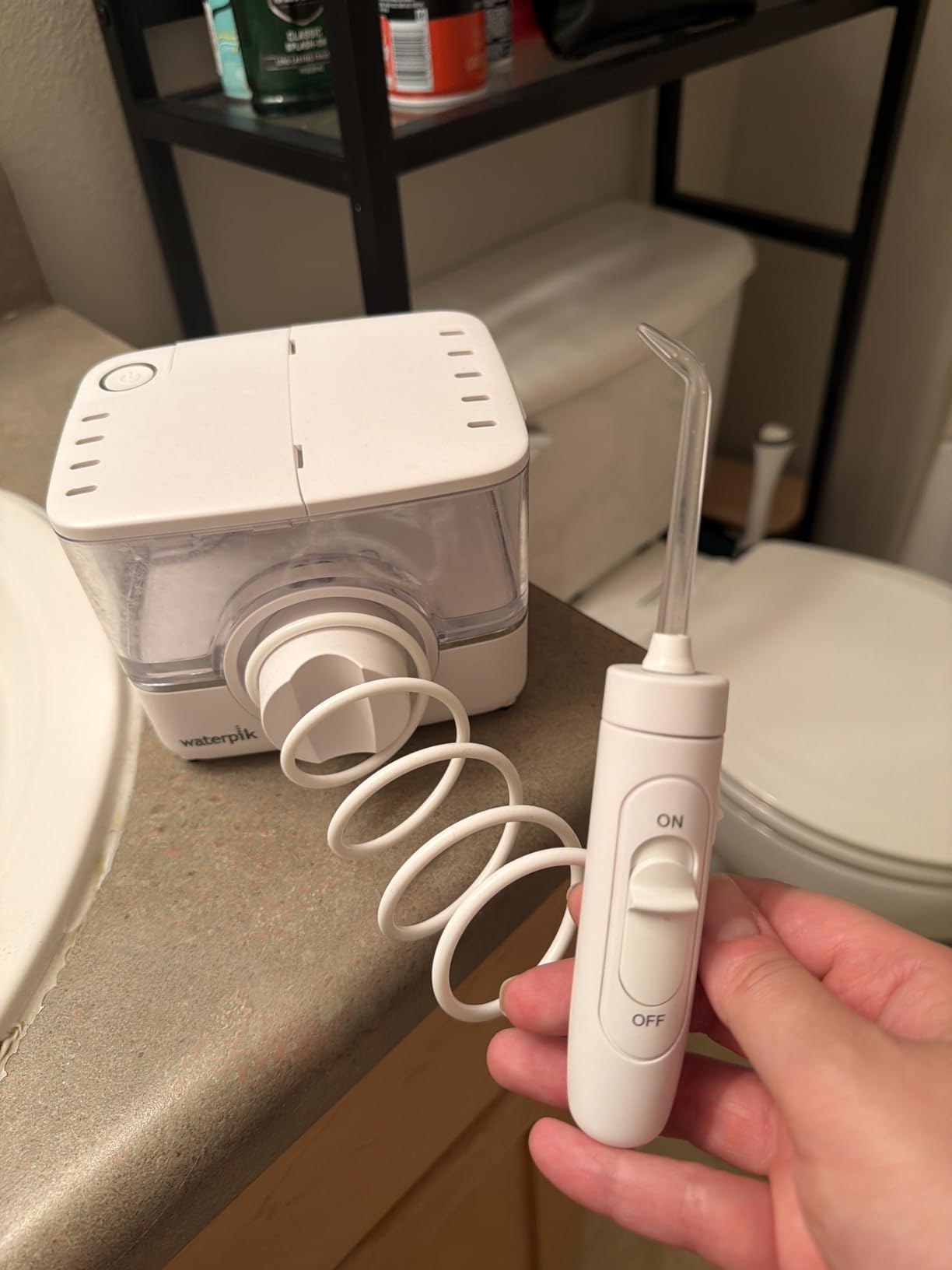 Waterpik ION Professional Water Flosser, Rechargeable and Portable for Teeth, Gums, Braces, 10 Settings, 7 Flossing Tips For Multiple Users And Needs, ADA Accepted, WF-12 White, Packaging May Vary customer photo 1