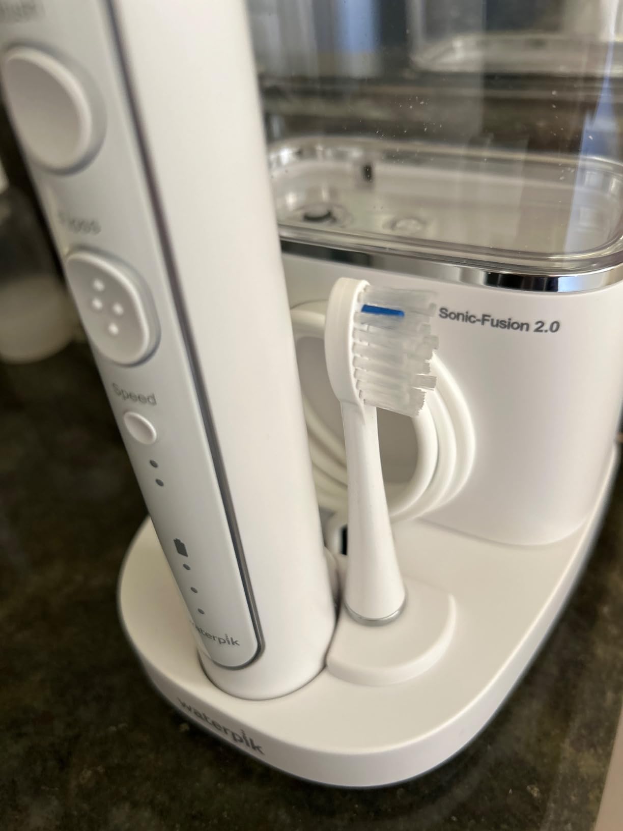 Waterpik Sonic-Fusion Flossing Electric Toothbrush Water Flosser, White | 2-in-1 Combo with 3 Modes for Daily Gum Health & Cleaning Teeth, Braces, Implants, ADA Accepted, SF-04 customer photo 2