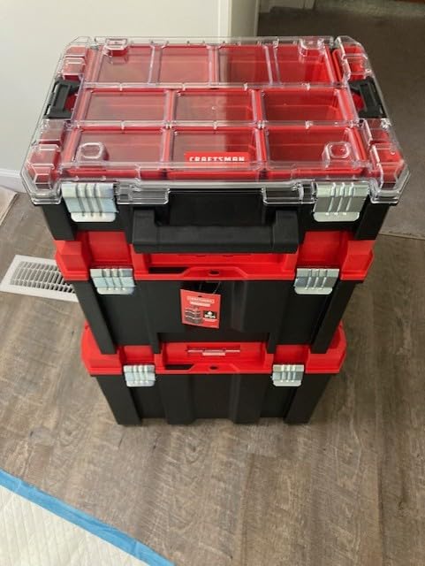 CRAFTSMAN VERSASTACK 17.126-in Metal Wheels Lockable Tool Box customer photo 2